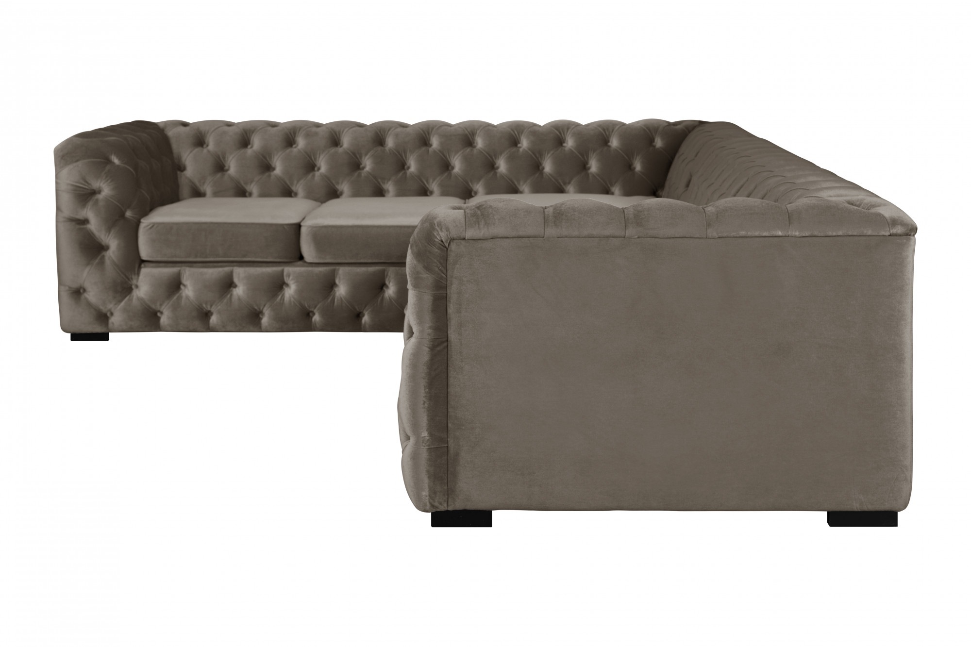 Home affaire Chesterfield-Sofa »KALINA L-Form«, hochwertige Chesterfield-Ausführung, sehr hochwertige Verarbeitung