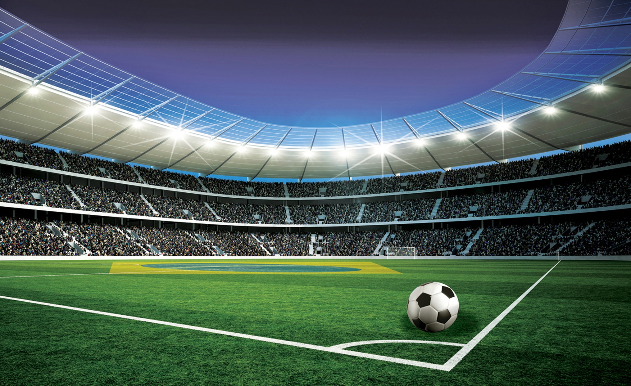 Consalnet Fototapete »Fussballplatz Stadion«, Motiv kaufen