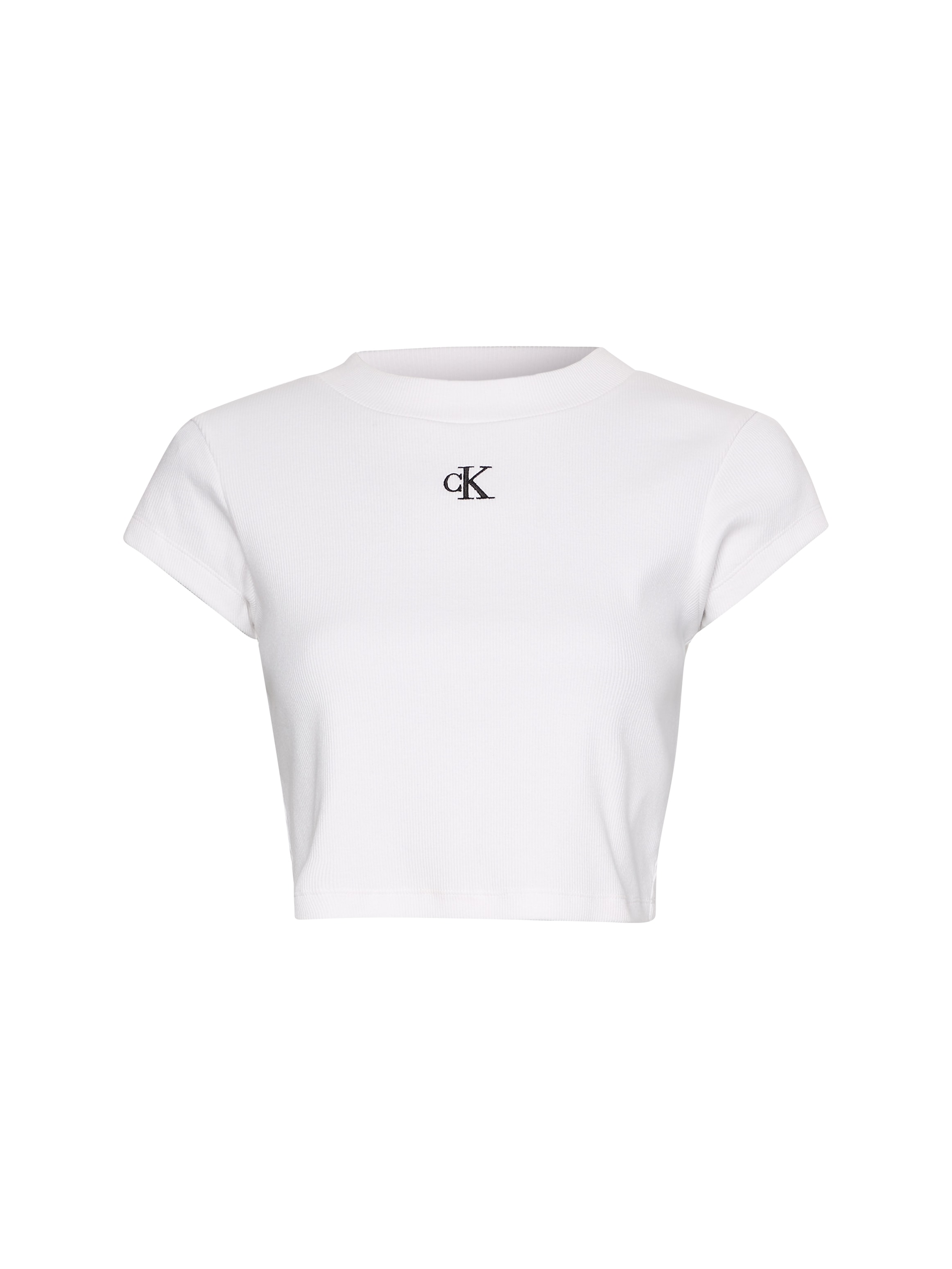 Calvin Klein Jeans T-Shirt »CK RIB BABY TEE«, in kurzer Form