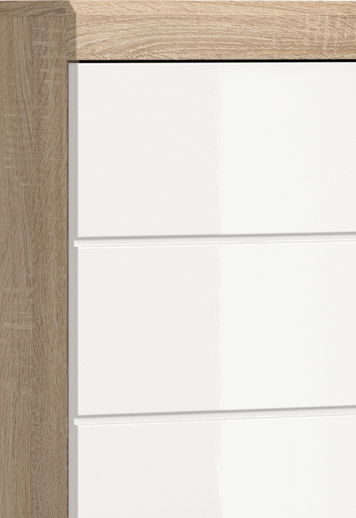 INOSIGN Hochschrank »Siena, Breite 37cm, 2 Tür, 1 Schubkasten, 2 offene Fächer, MDF-Front«, (1 St.), in verschiedenen Farben erhältlich, Badmöbel, Badschrank, Schrank, Bad