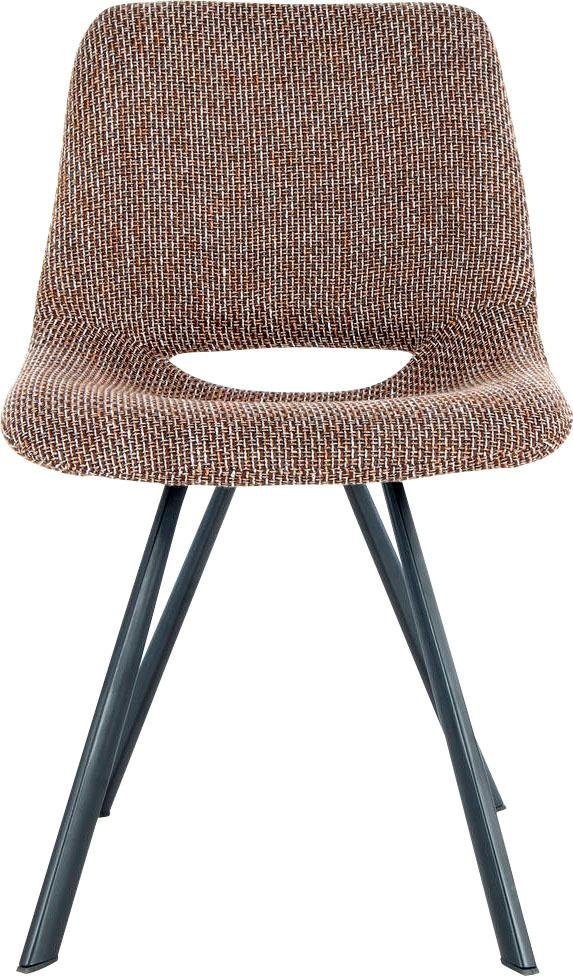 Kayoom Stuhl »Josephine 325 2er-Set, zeitloses Design, mit geometrischer Aussparung«, (Set), 2 St., pflegeleicht, schlicht, weiche Polsterung für angenehmes Sitzgefühl