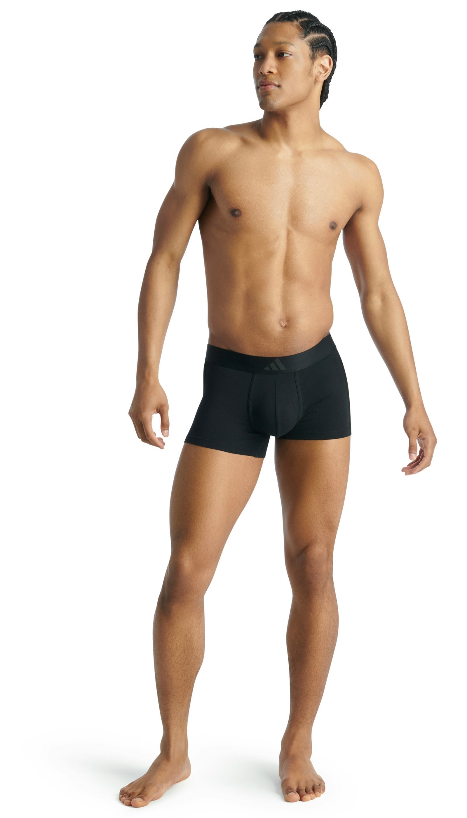 adidas Sportswear Trunk »Active Flex Cotton 3 Stripes«, (2er Pack), flexibler 4-Wege-Stretch, elastisch, Logo-Bund, ohne Eingriff