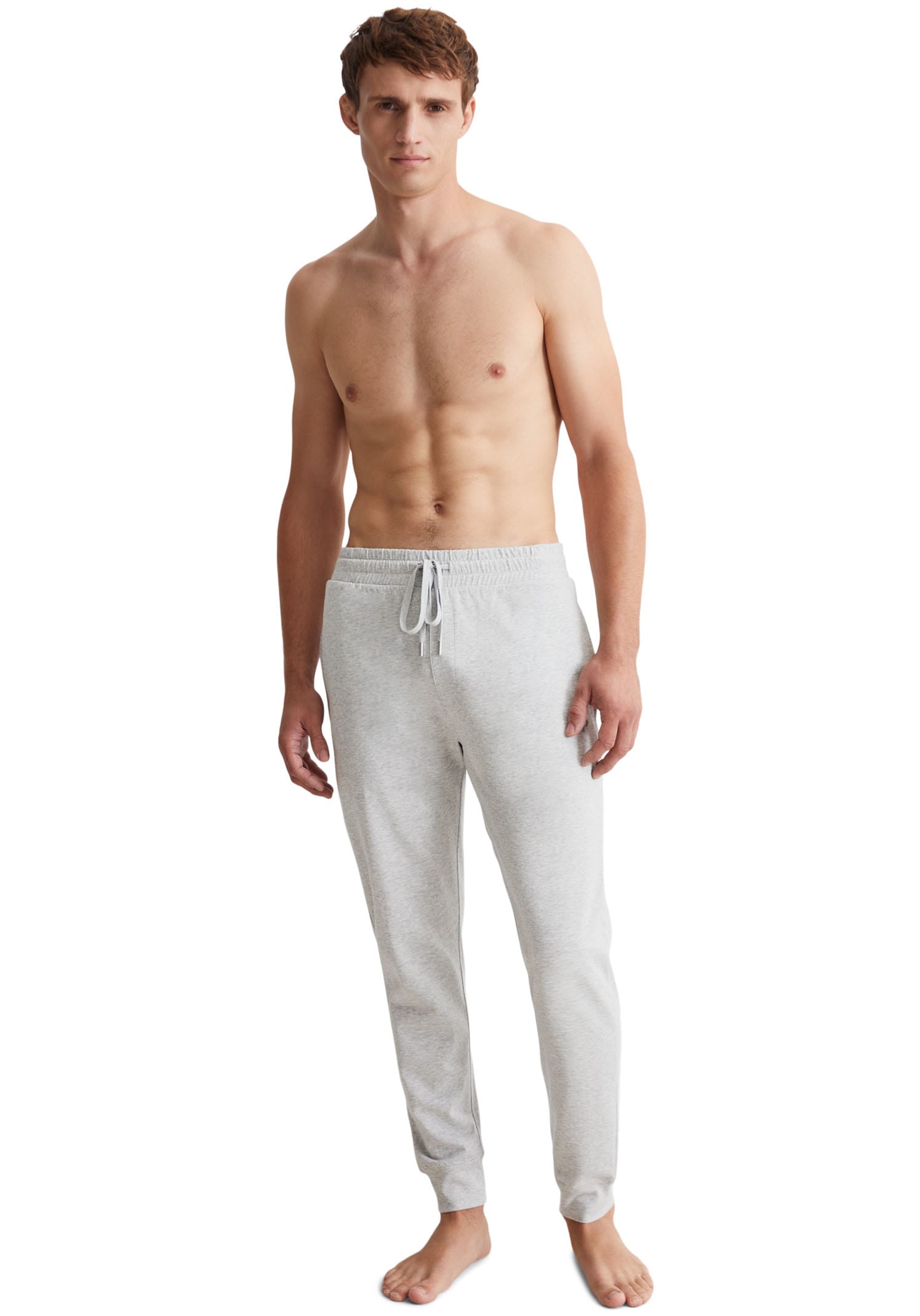Marc O'Polo Pyjamahose »Heavy Jersey« mit dezentem Logodruck