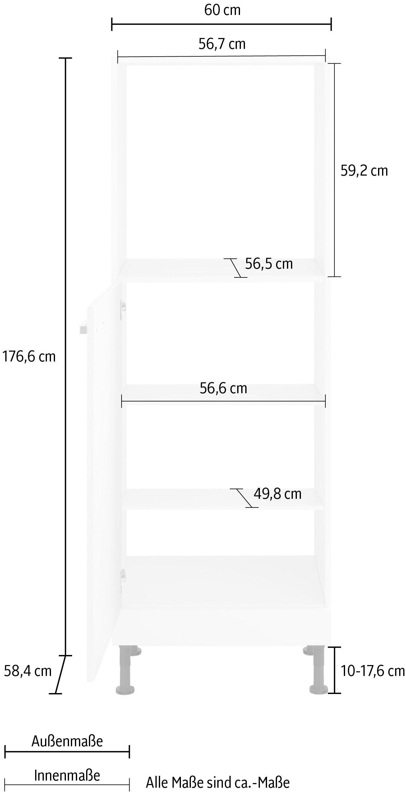 OPTIFIT | online Breite 60 cm »Parma«, bestellen Jelmoli-Versand Backofenumbauschrank