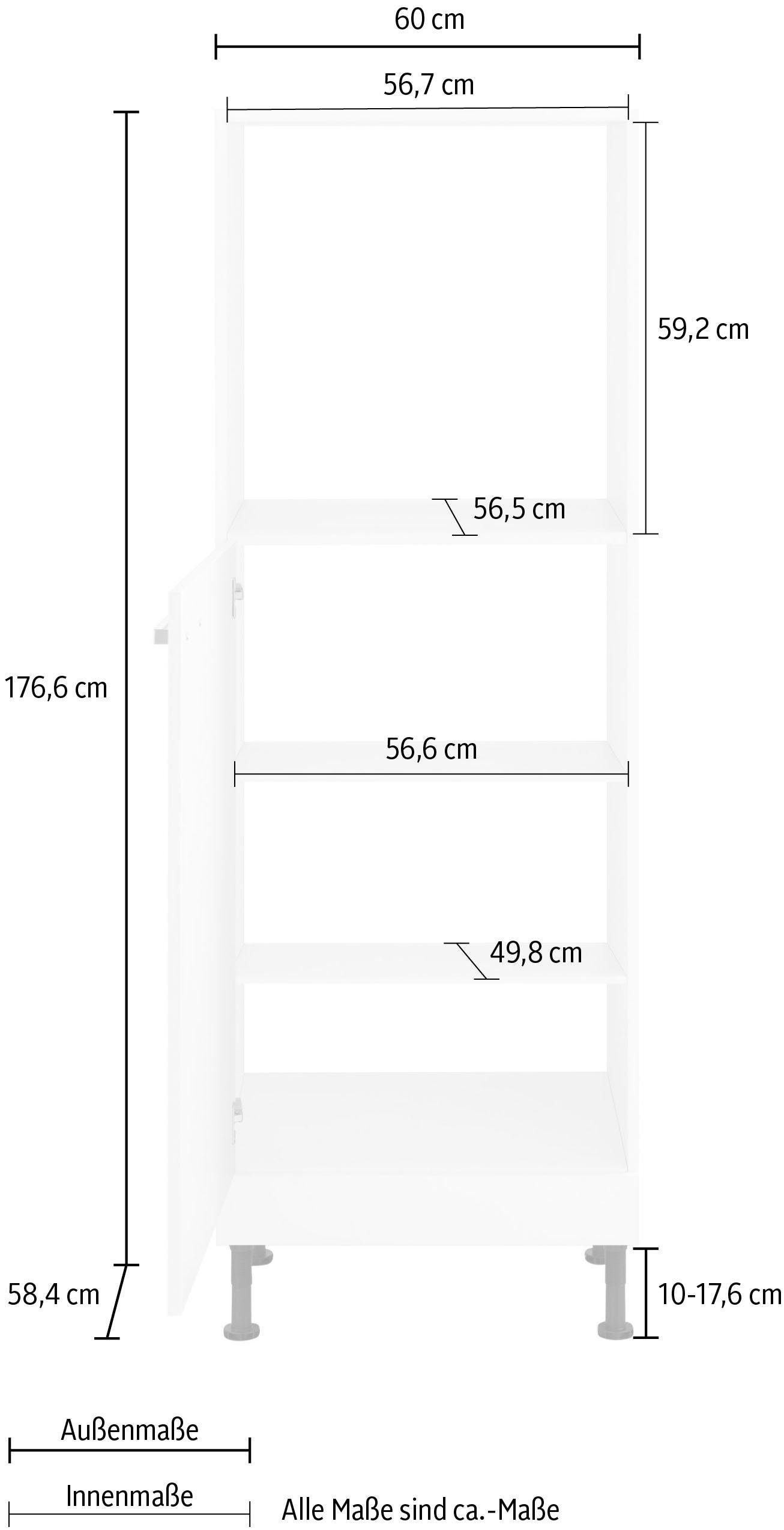 Jelmoli-Versand online bestellen Backofenumbauschrank OPTIFIT 60 | cm Breite »Parma«,