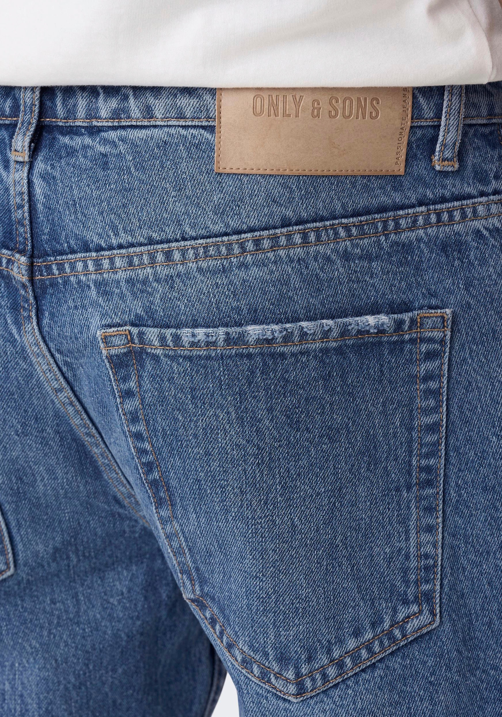ONLY & SONS Regular-fit-Jeans »ONSEDGE STRAIGHT BROMO 0017 DOT DNM NOOS«