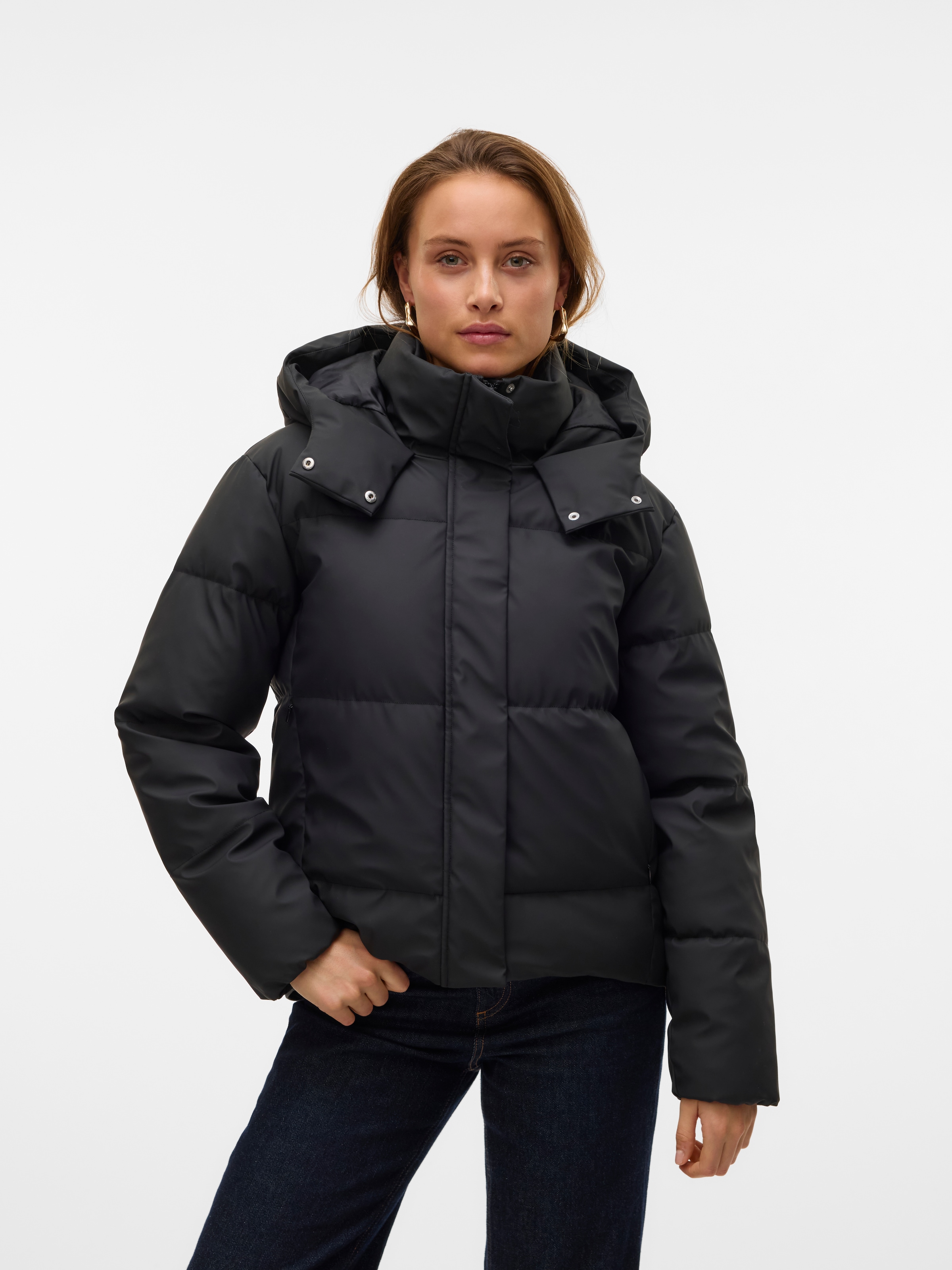Vero Moda Steppjacke »VMGRETAKYLIE SHORT COATED JACKET NOOS« mit Kapuze
