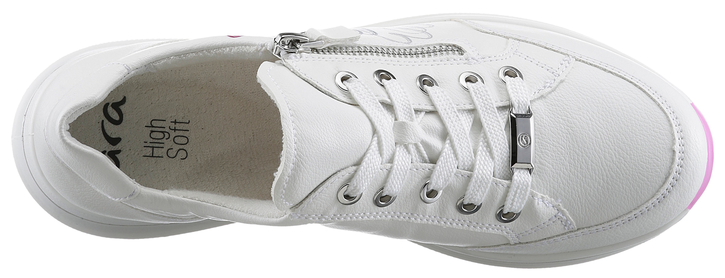 Ara Sneaker »OSAKA«, mit High Soft-Fussbett, H-Weite, Freizeitschuh, Halbschuh, Schnürschuh