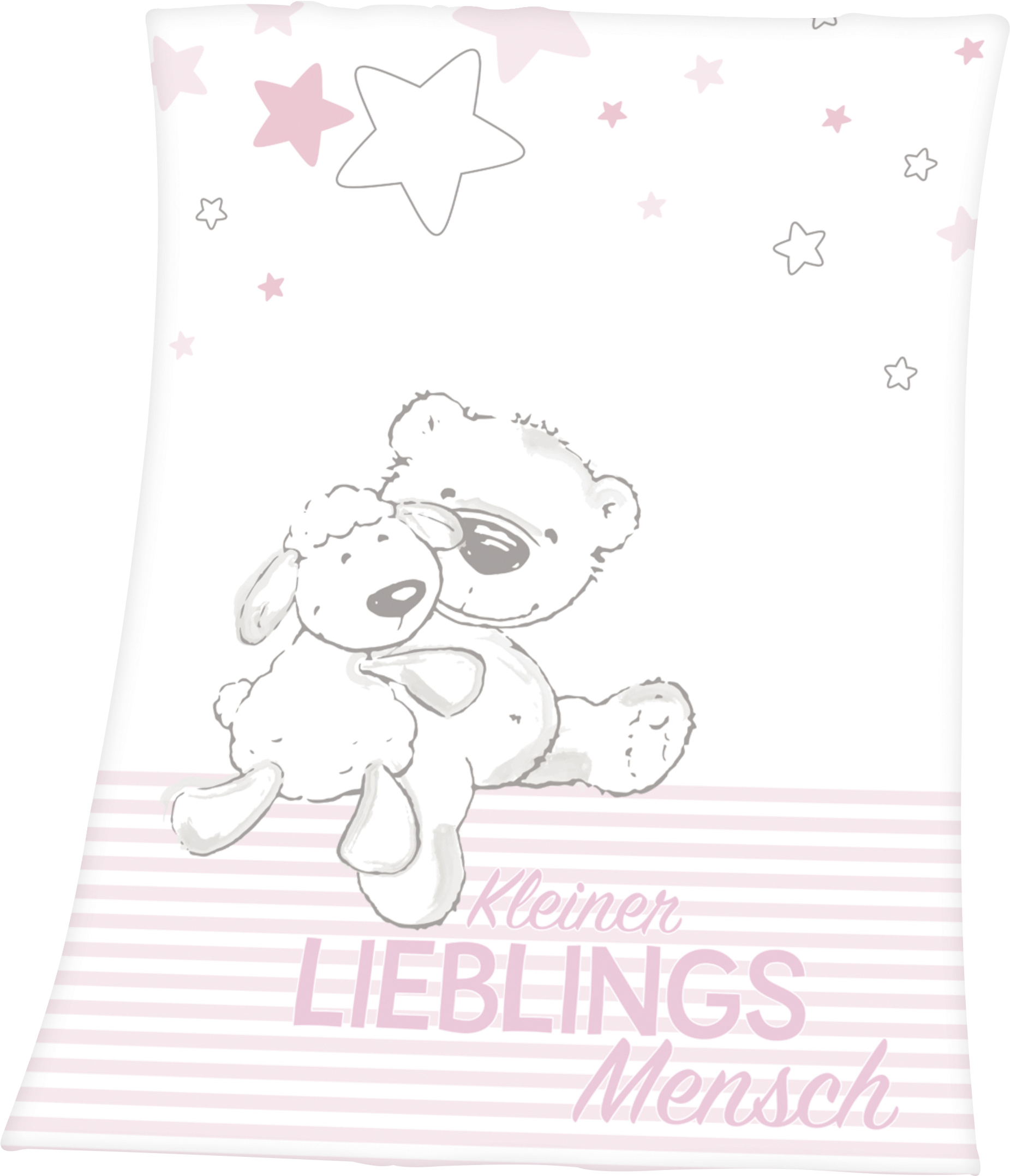 Babydecke Jelmoli-Versand Baby »Kleiner Best | Lieblingsmensch«, tollem online Schriftzug, mit Motiv kaufen Kuscheldecke und