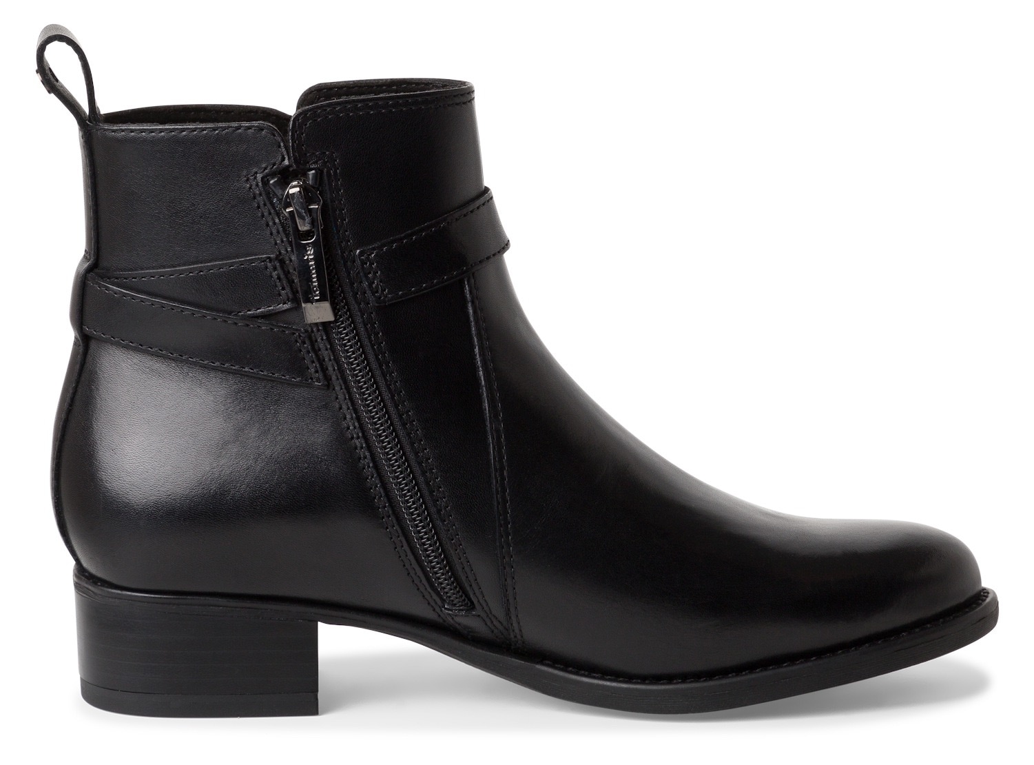 Tamaris Stiefelette, Blockabsatz, Businessschuh mit praktischem Innenreissverschluss