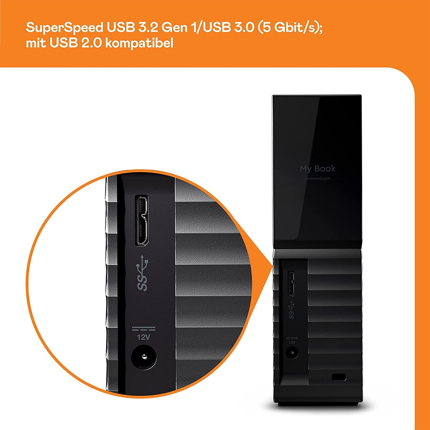 Western Digital externe HDD-Festplatte »WD My Book«, Anschluss USB 3.0