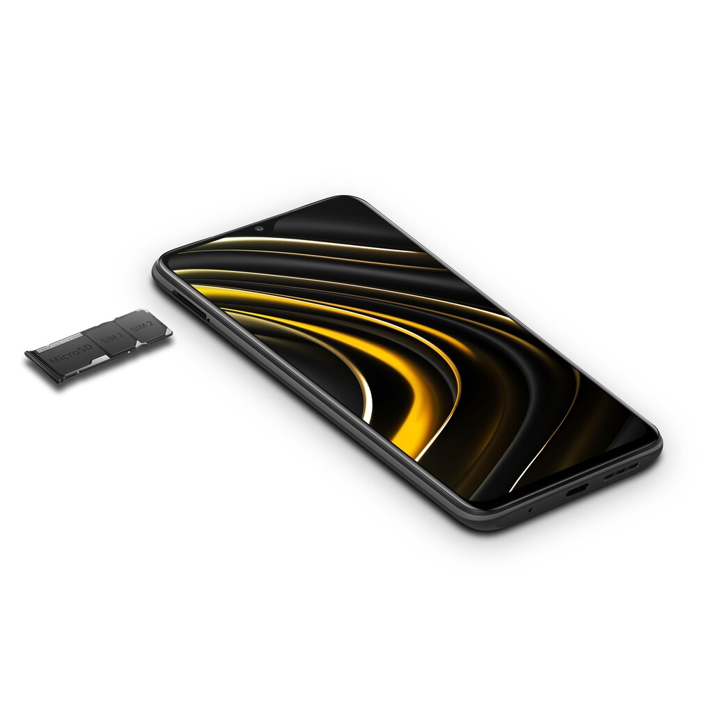 Xiaomi Smartphone »Poco M3 128 GB Power Black«, Power Black, 6,53 cm/2,6 Zoll, 128 GB Speicherplatz, 48 MP Kamera