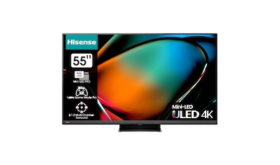 LED-Fernseher »Hisense TV 55U8KQ, 55", ULED 4K, Mini LED, 1500 Nit, 144 Hz«, 139 cm/55...
