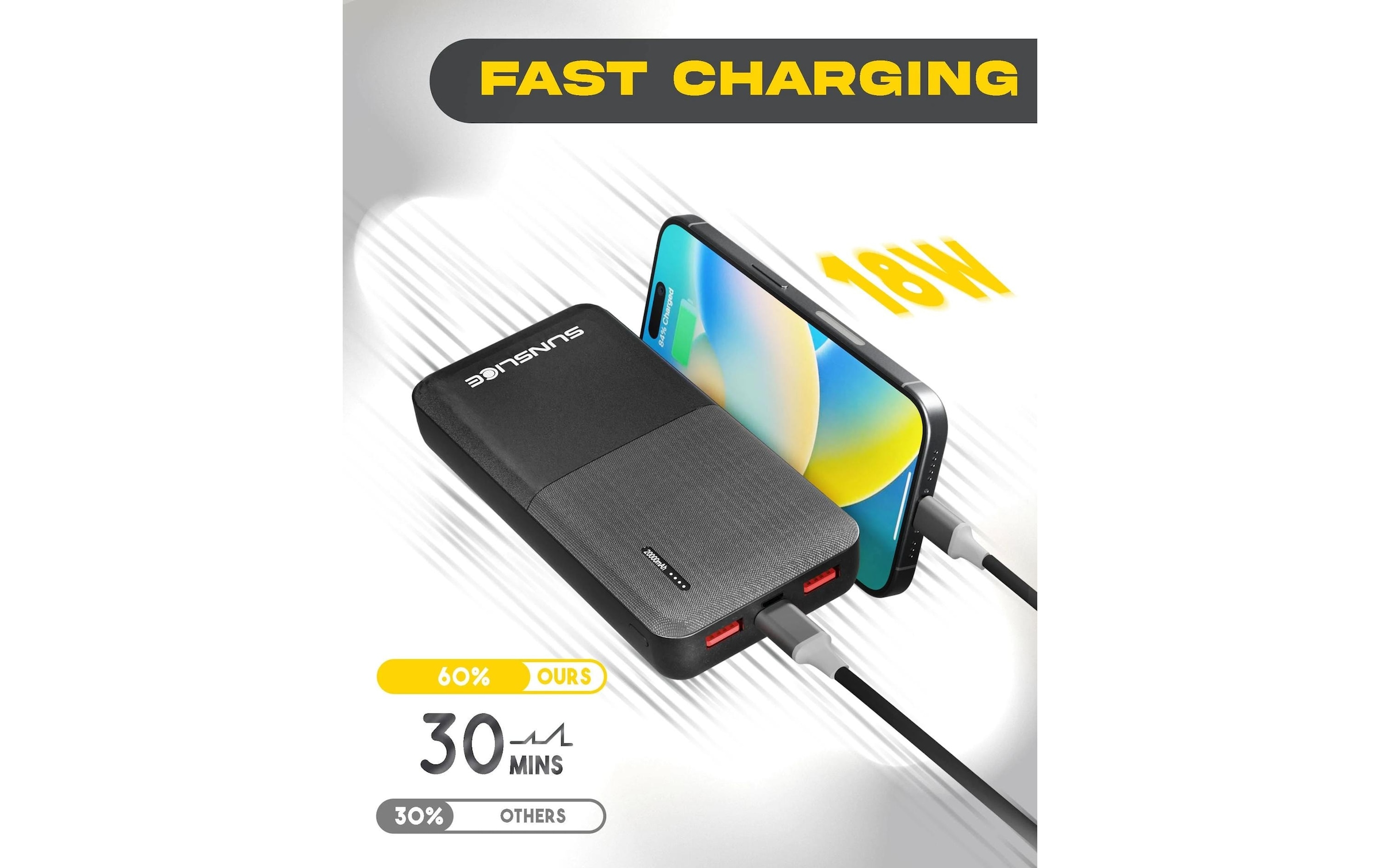 Powerbank »SunSlice Gravity 20 - 20000 mAh«