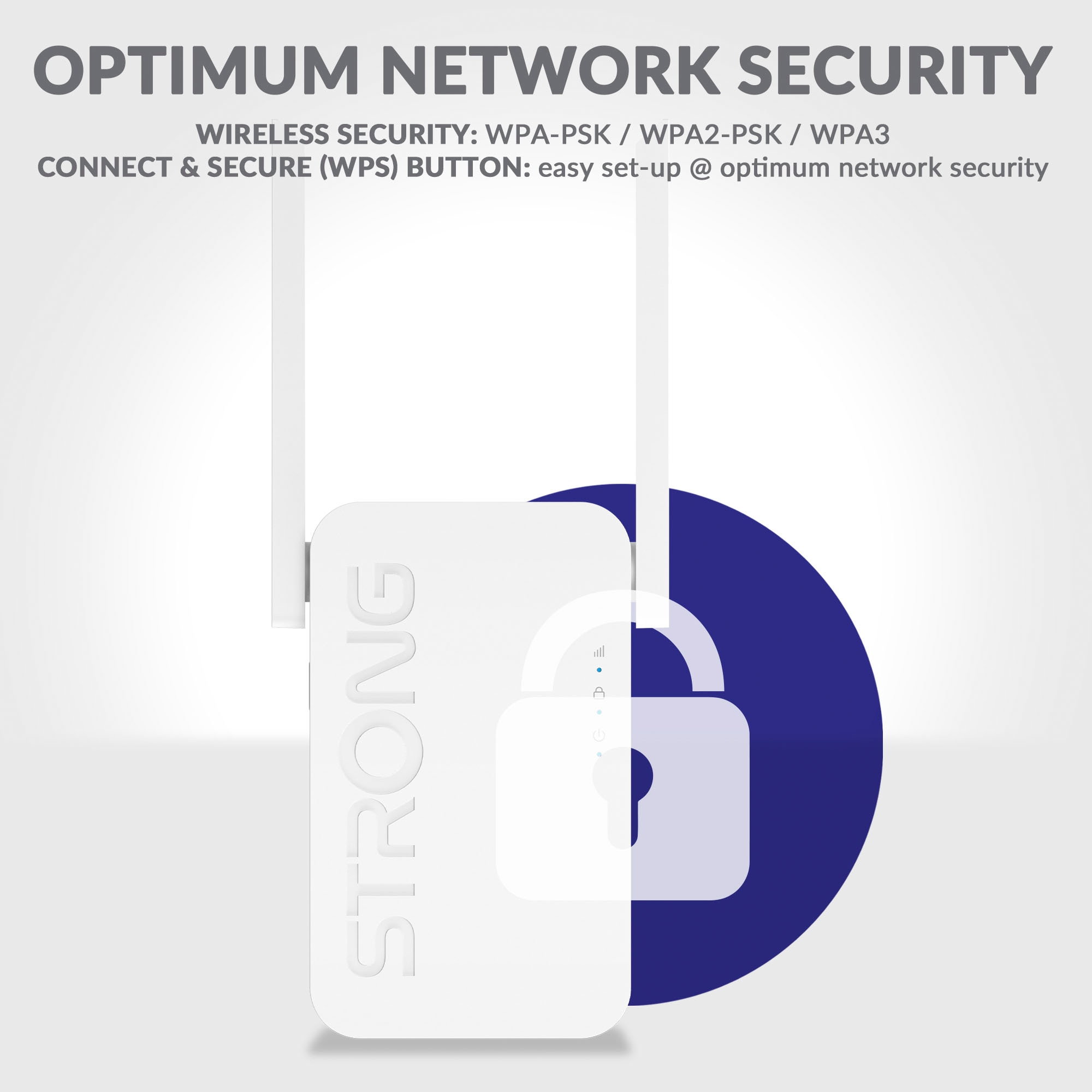 Strong WLAN-Repeater »Dualband WLAN Repeater bis 3000 Mbit/s, WiFi 6, Accesspoint«, (1 St.)