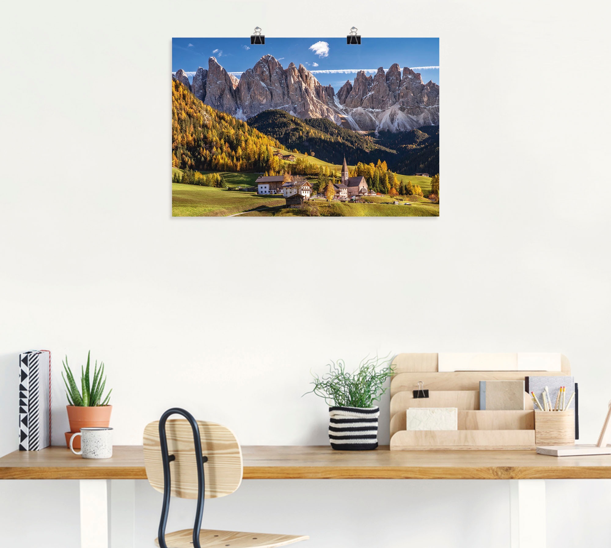 Artland Wandbild »Herbst in Südtirol«, Berge & Alpenbilder, (1 St.), als Leinwandbild, Poster in verschied. Grössen