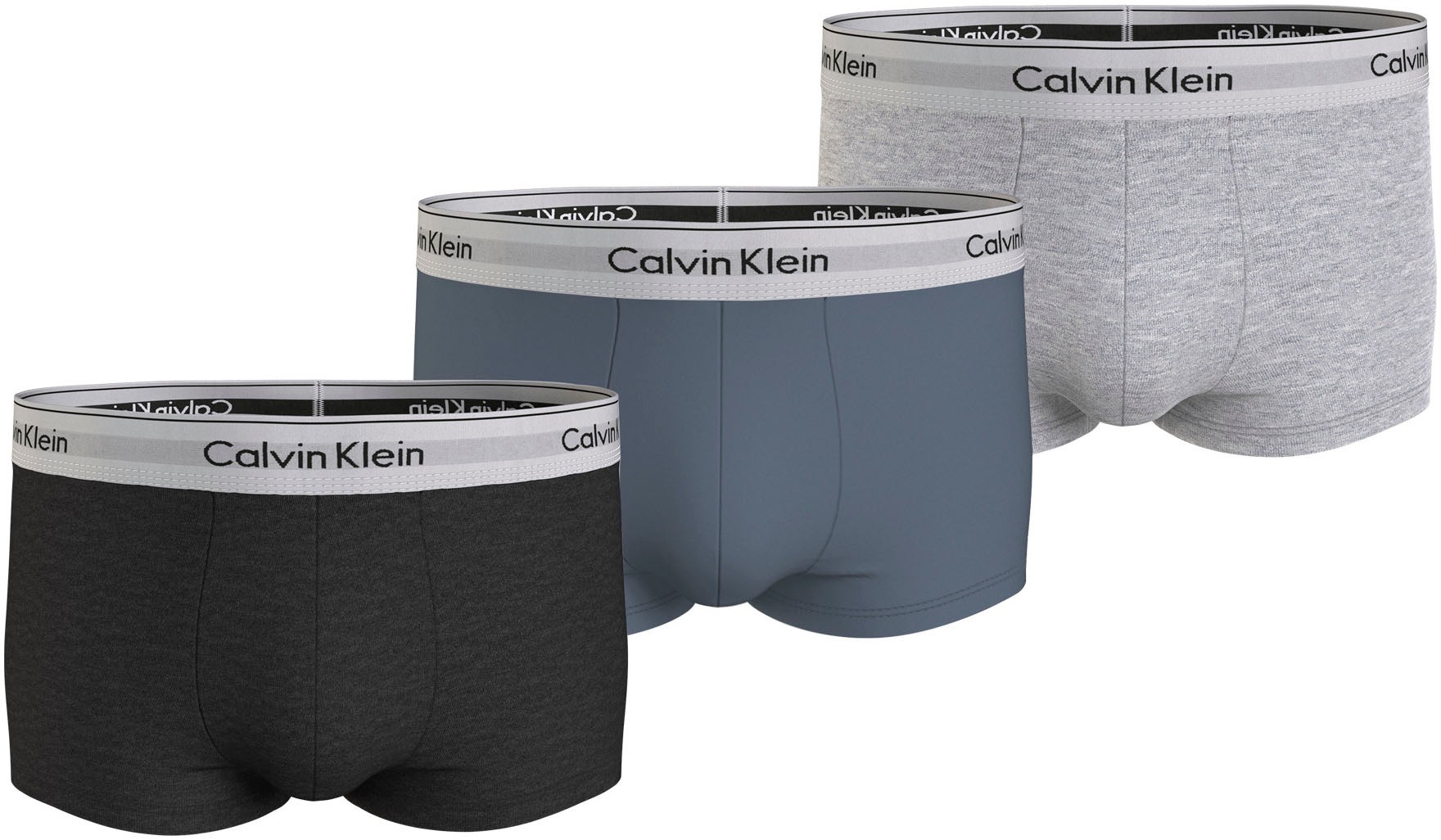 Calvin Klein Underwear Trunk »LOW RISE TRUNK 3PK« Packung, 3er-Pack, mit Logo-Elastikbund (3 Stück)