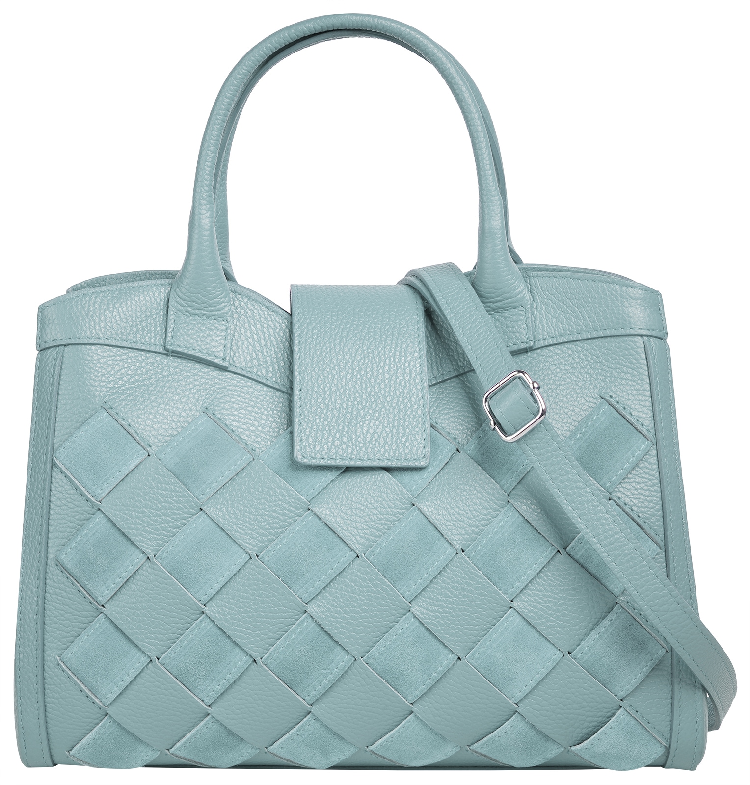 Samantha Look Henkeltasche echt Leder, Made in Italy