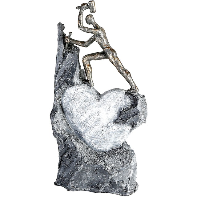 online Heart, Spruchanhänger, Herz, by bronzefarben/grau«, Jelmoli-Versand | Gilde 37 Dekoobjekt, kaufen Dekofigur cm, Motiv »Skulptur Casablanca mit Höhe Wohnzimmer