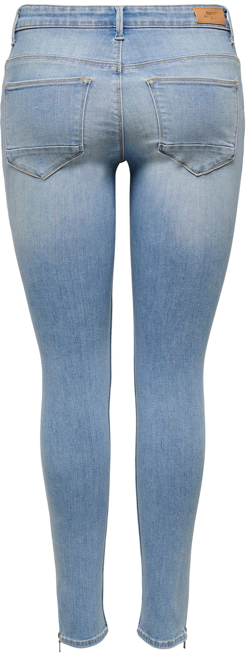 ONLY Skinny-fit-Jeans »ONLKENDELL RG SK ANK DNM TAI467 NOOS«, mit  Reissverschluss Detail am Bein online kaufen bei Jelmoli-Versand Schweiz