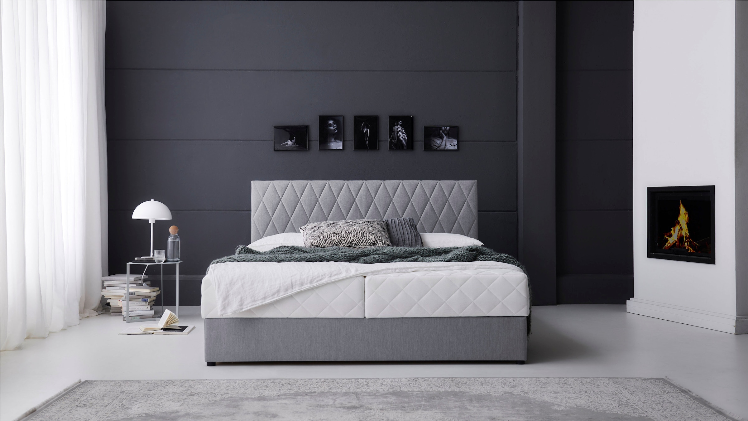ATLANTIC home collection Boxbett ""Benita", inkl. Bettkasten" erhältlich in verschiedenen Grössen, inkl. Taschen-Federkernmatratze