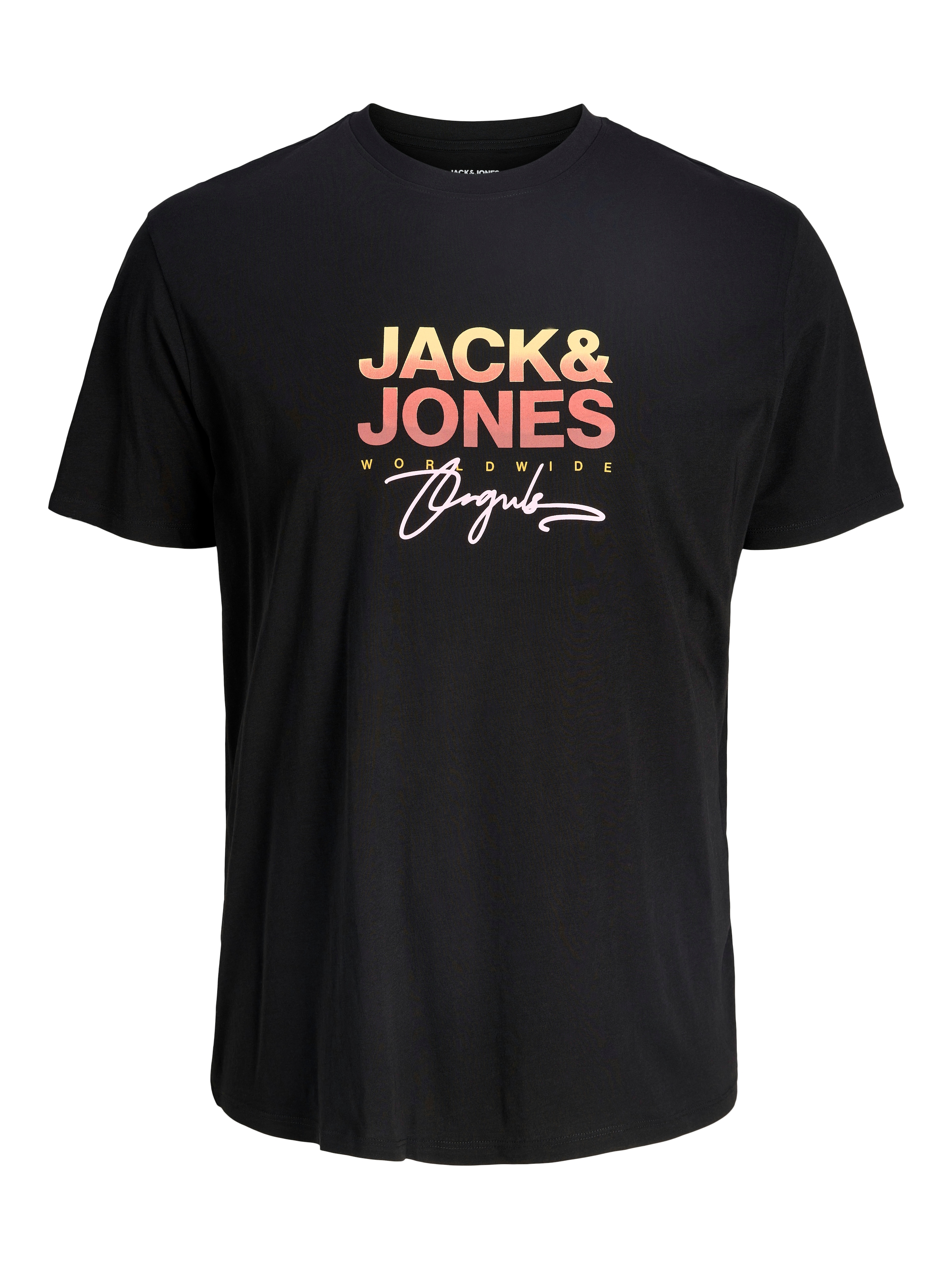 Jack & Jones PlusSize Print-Shirt »JORCANGGU TEE SS CREW NECK FST PLS«, mit Logo Print