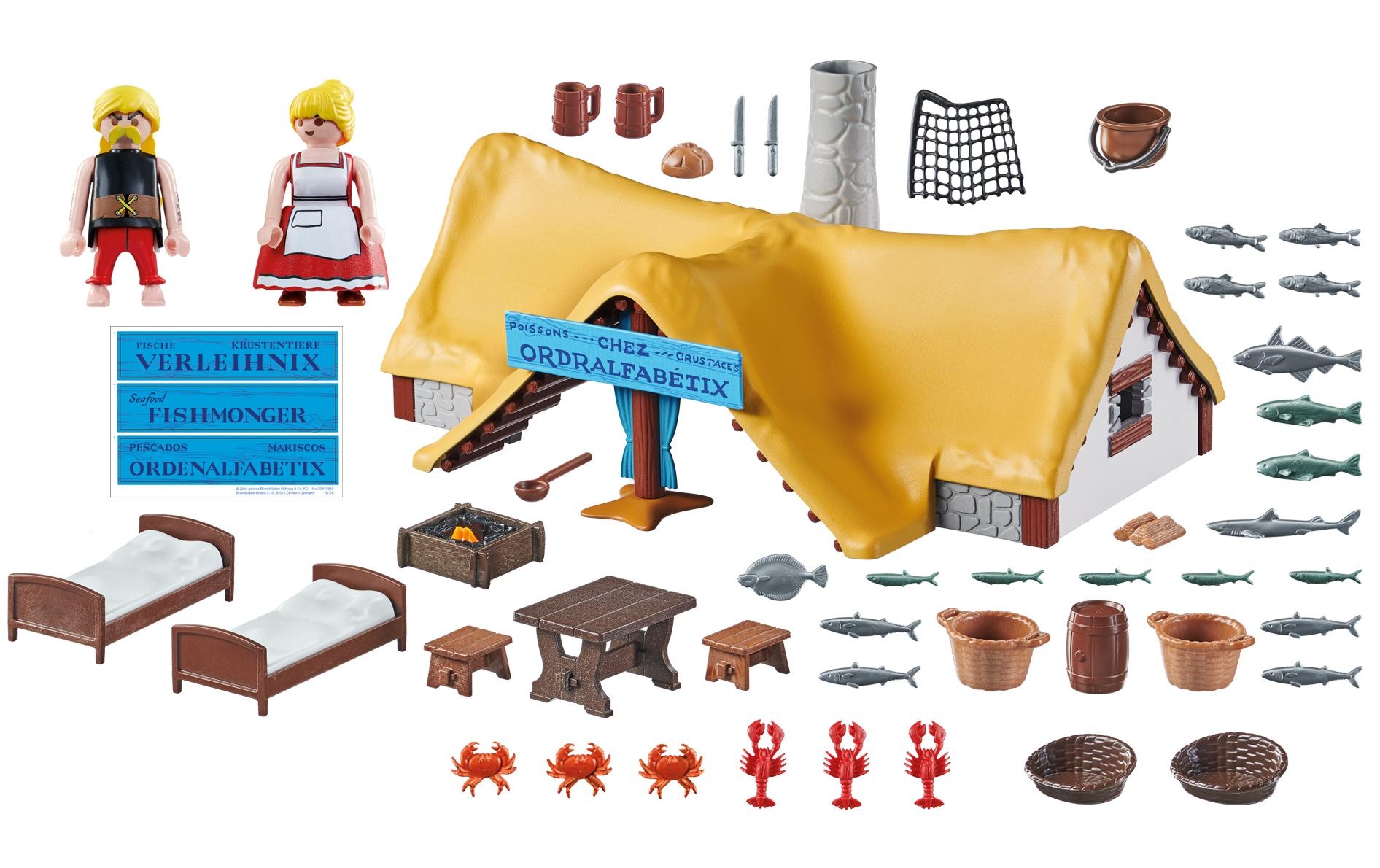 Playmobil® Spielbausteine »Asterix Hütte des Verleihnix 71266«, (73 St.)