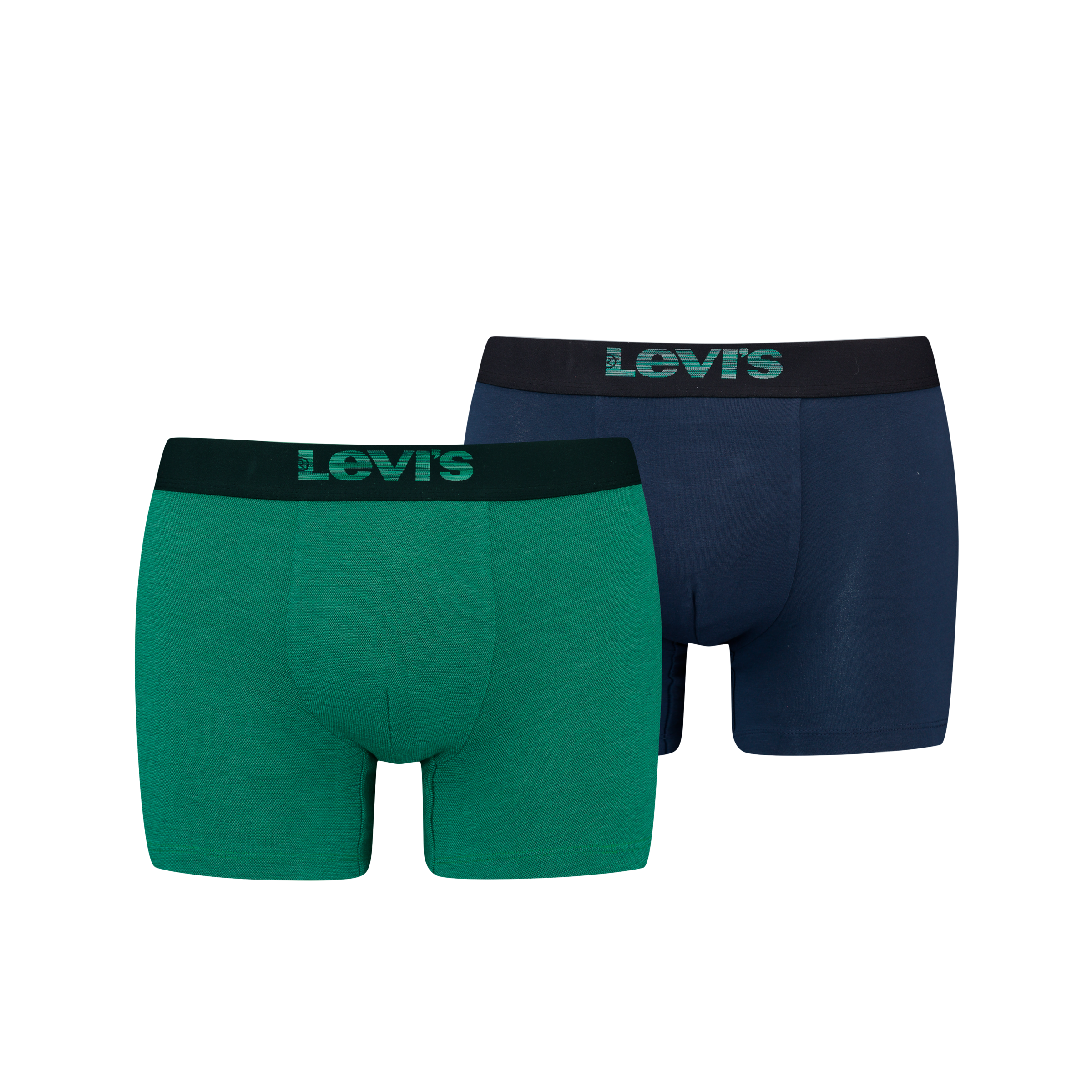 Levi's® Boxershorts »LEVIS MEN OPT ILL BOXER BRIEF ORG CO 2P« 2er Pack, Elastischer Logobund, ohne Eingriff