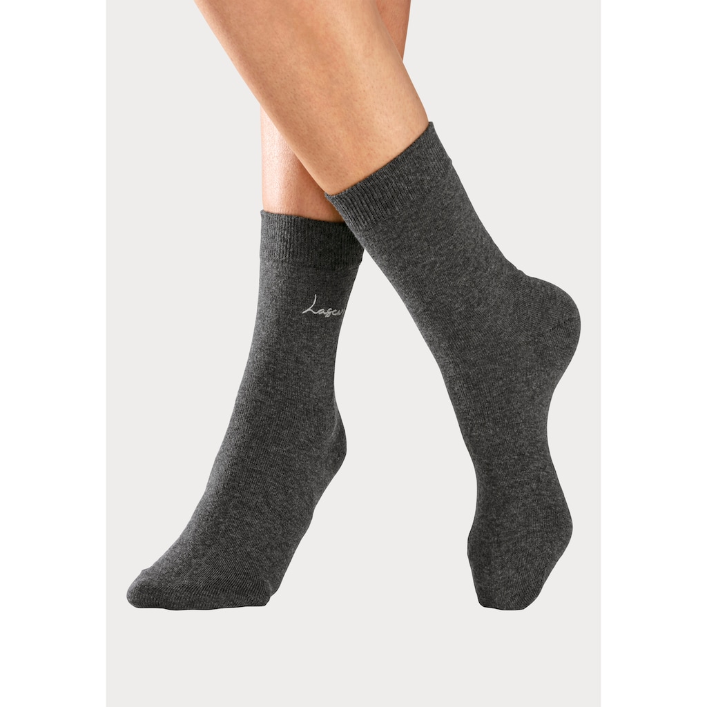 LASCANA Basicsocken, (Box, 7 Paar)