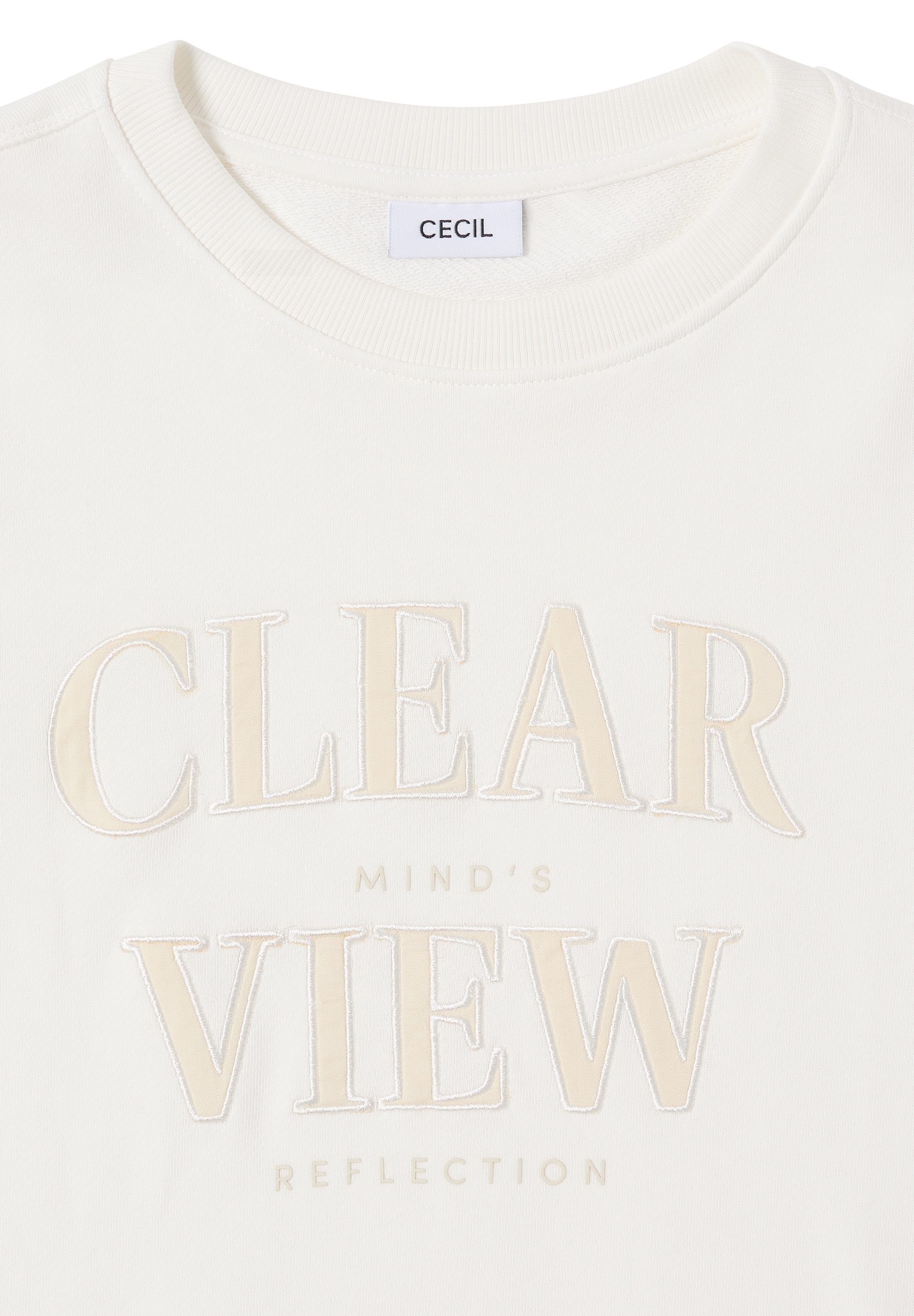 Cecil Sweatshirt, mit Wording Artwork