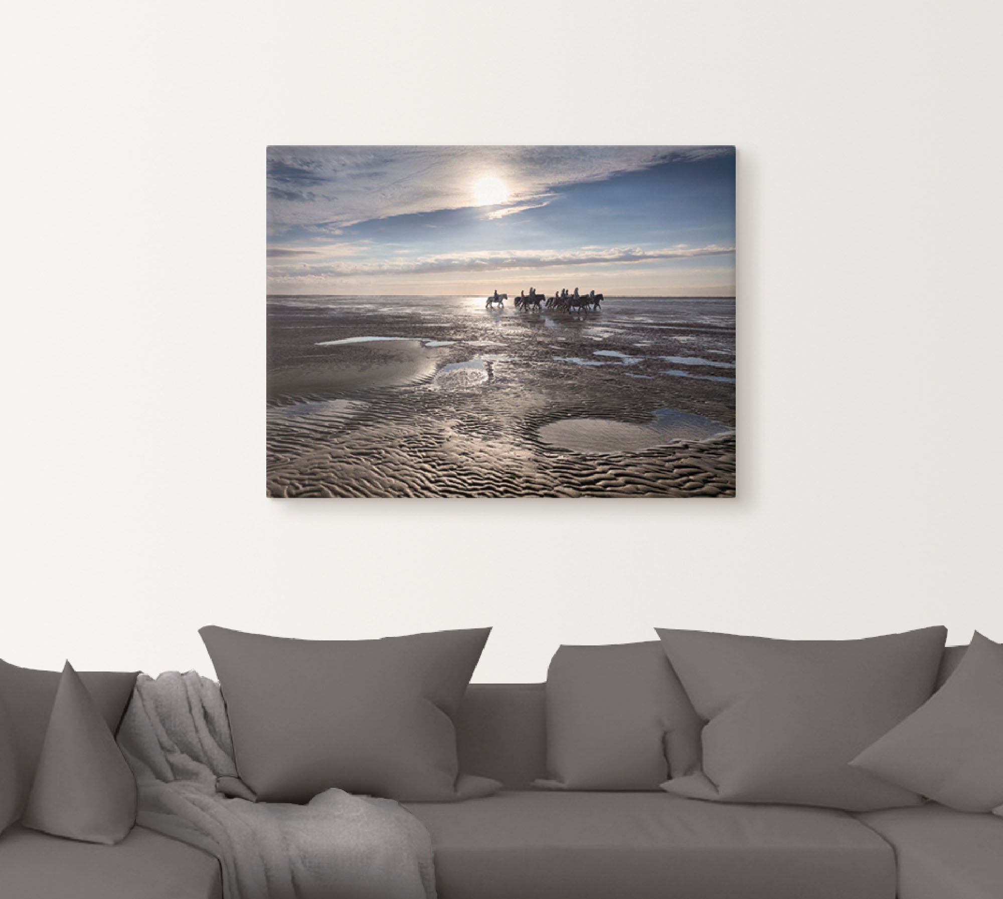 Artland Leinwandbild »Freiheit am Meer«, Strand, (1 St.), auf Keilrahmen gespannt