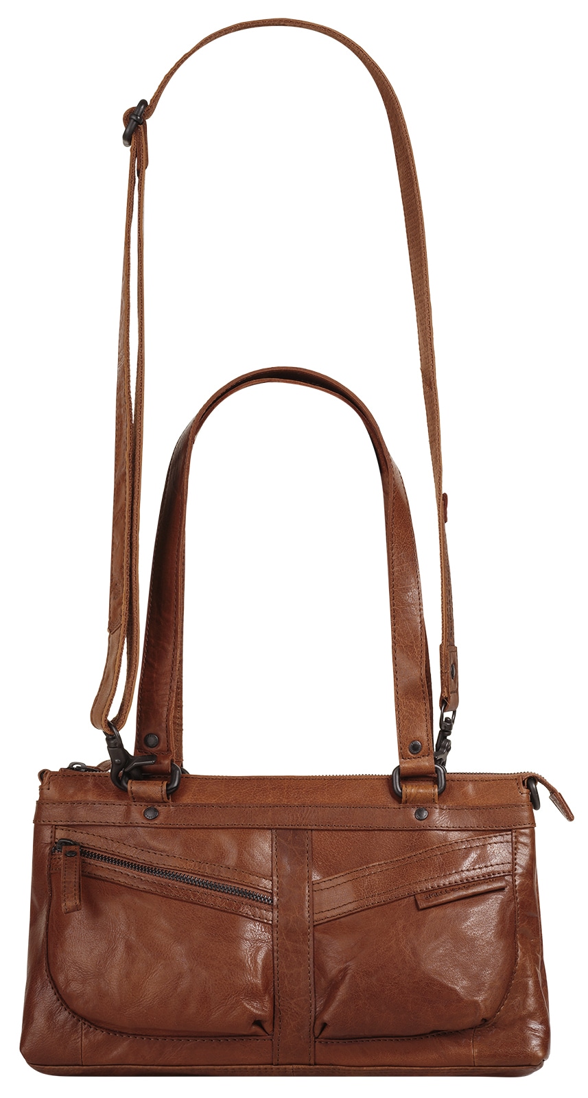 Spikes & Sparrow Henkeltasche, echt Leder