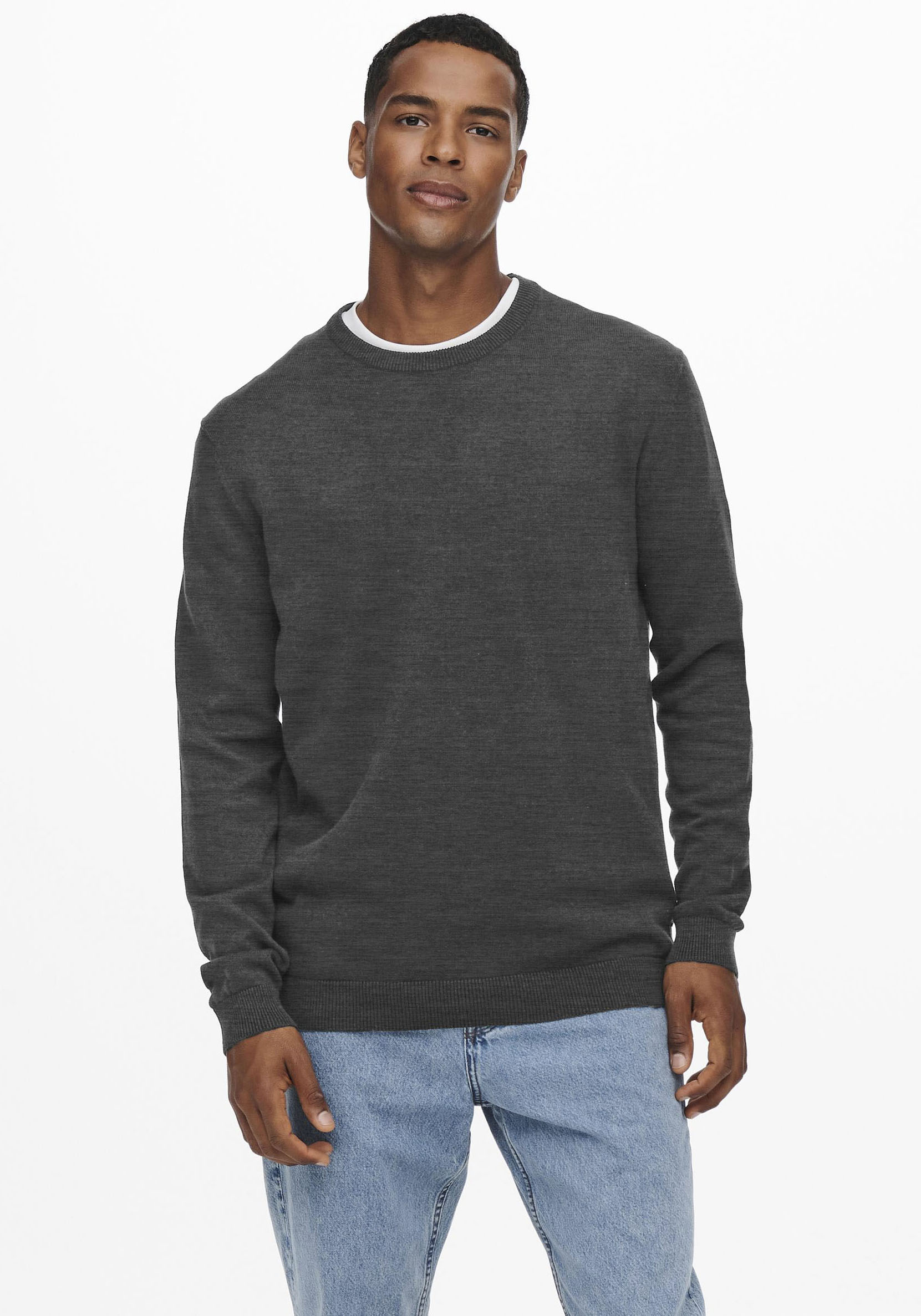 Rundhalspullover »ONSALEX 12 SOLID CREW NECK KNIT«