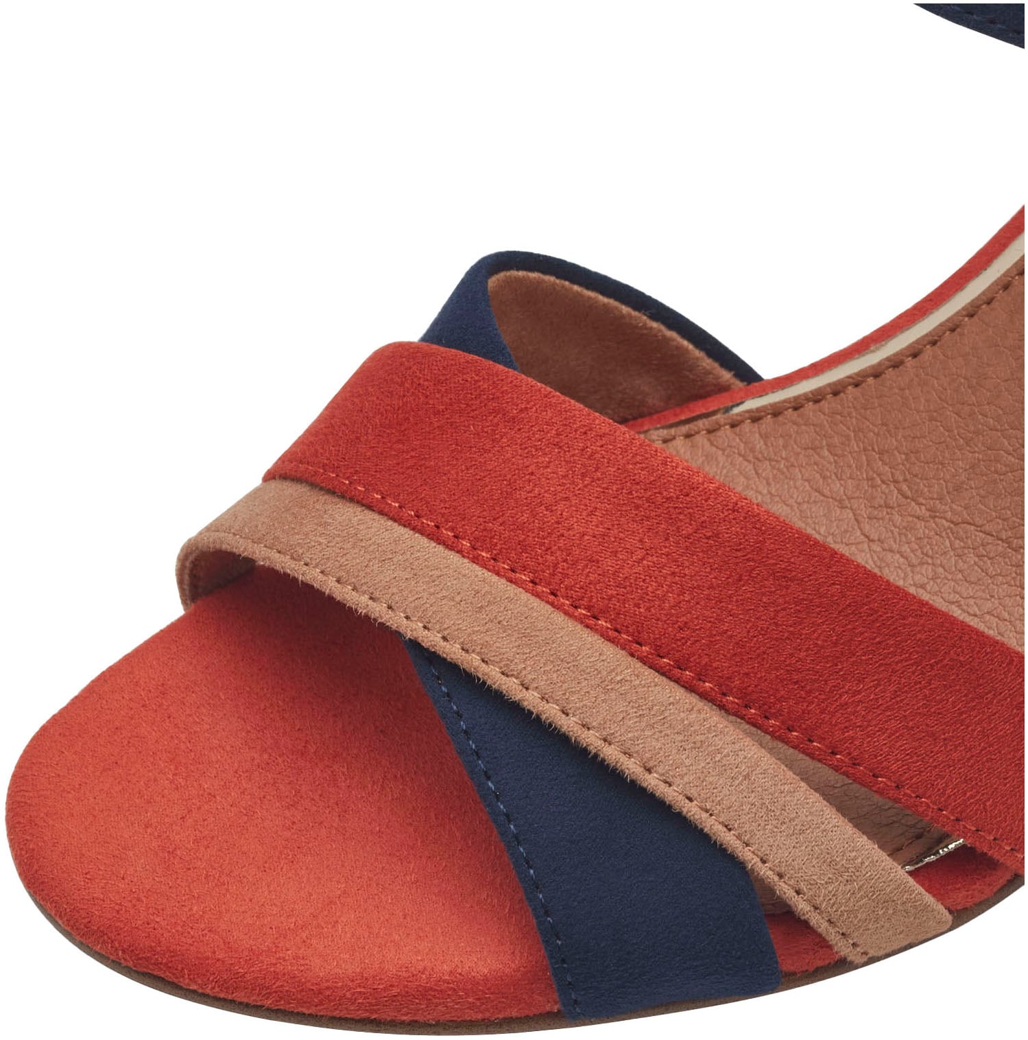 MARCO TOZZI Sandalette, Blockabsatz, Sommerschuh, Sandale mit verstellbarem Fesselriemchen