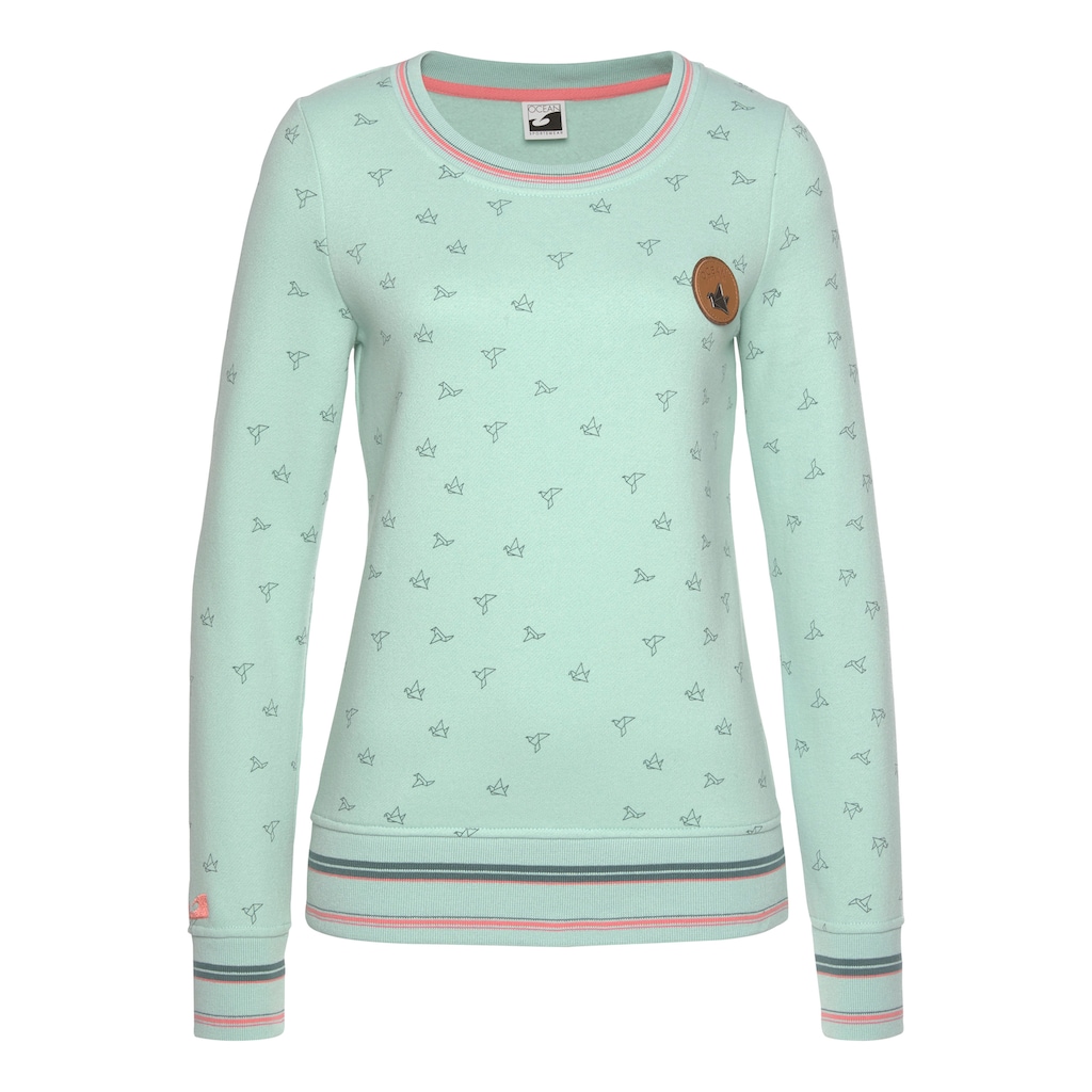 Ocean Sportswear Sweatshirt, mit Lederimitatbadge