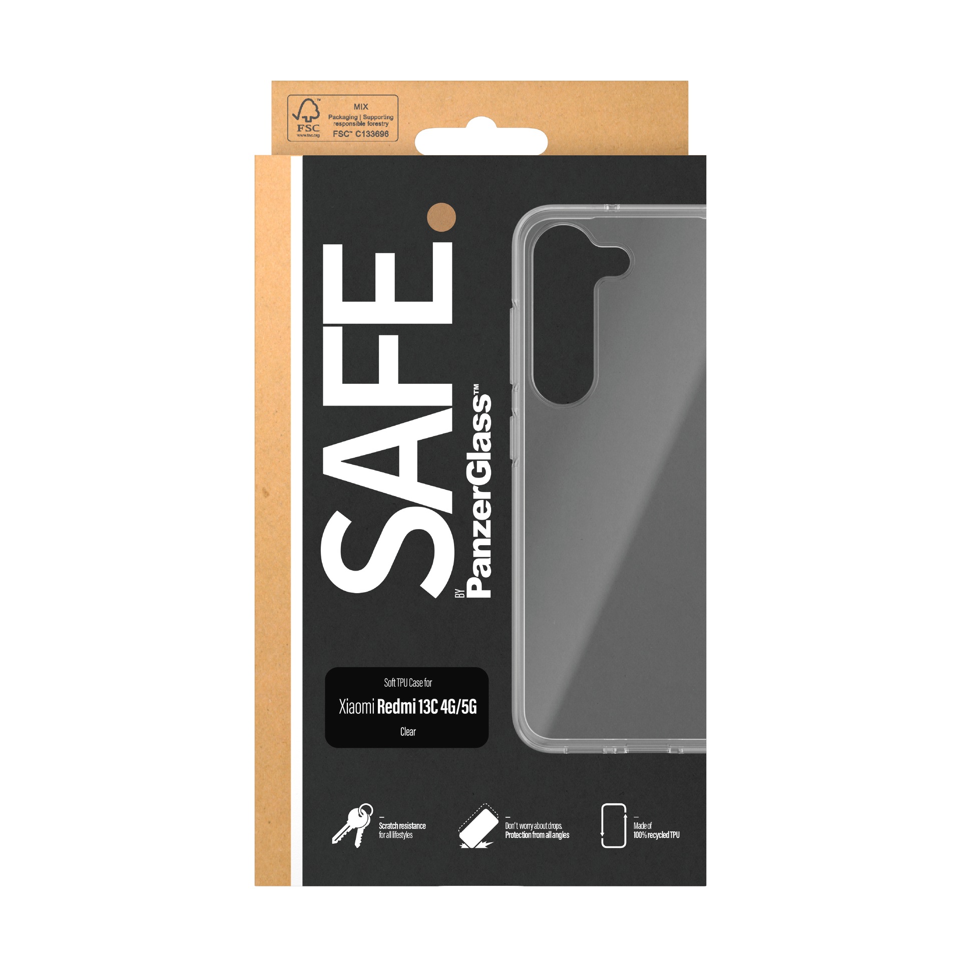 Handyhülle »TPU Case für Xiaomi Redmi 13C«, Backcover, Schutzhülle, Handyschutzhülle, Case, Schutzcase, stossfest