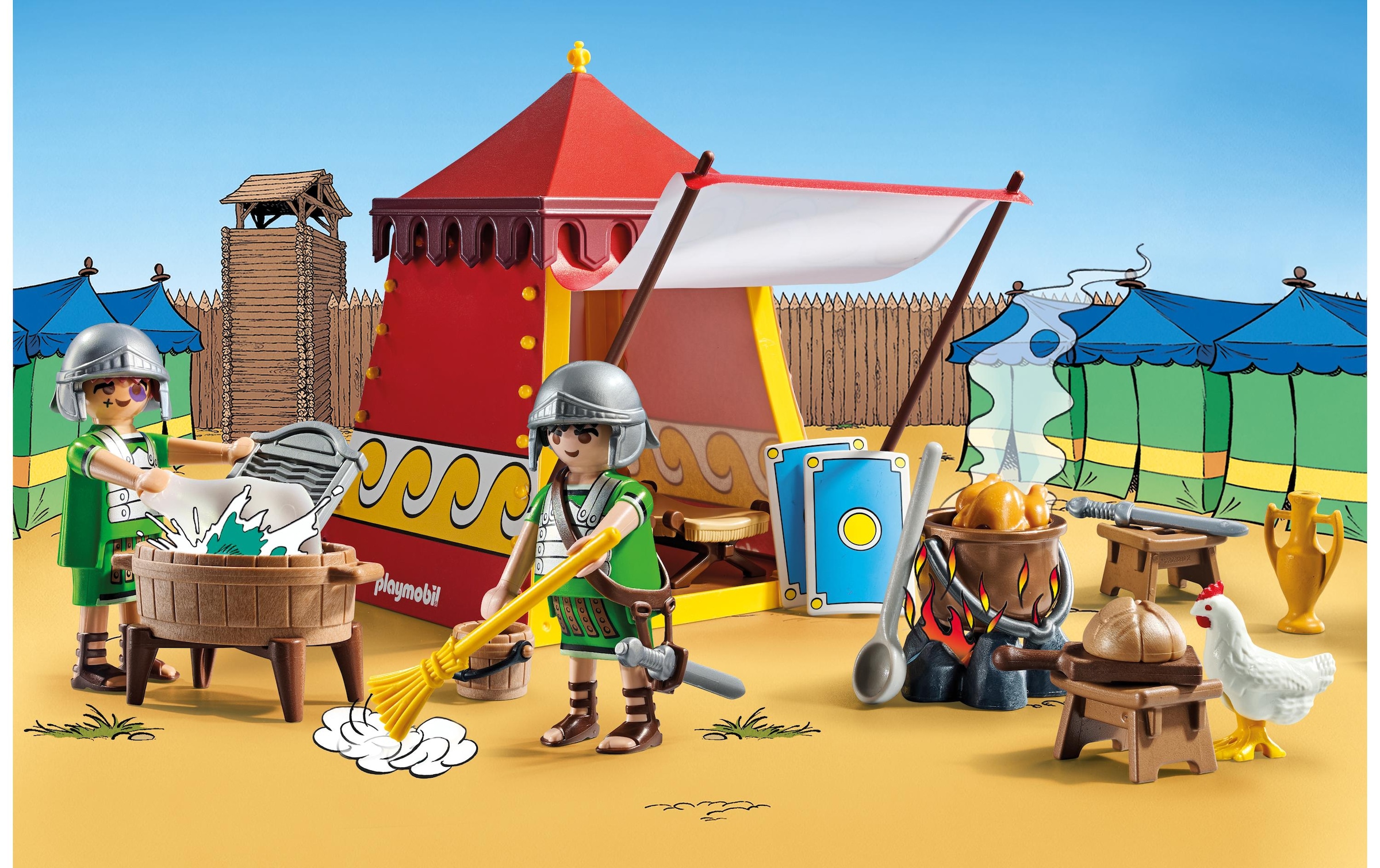 Playmobil® Spielbausteine »Asterix Legionärszelt 71829«, (51 St.)