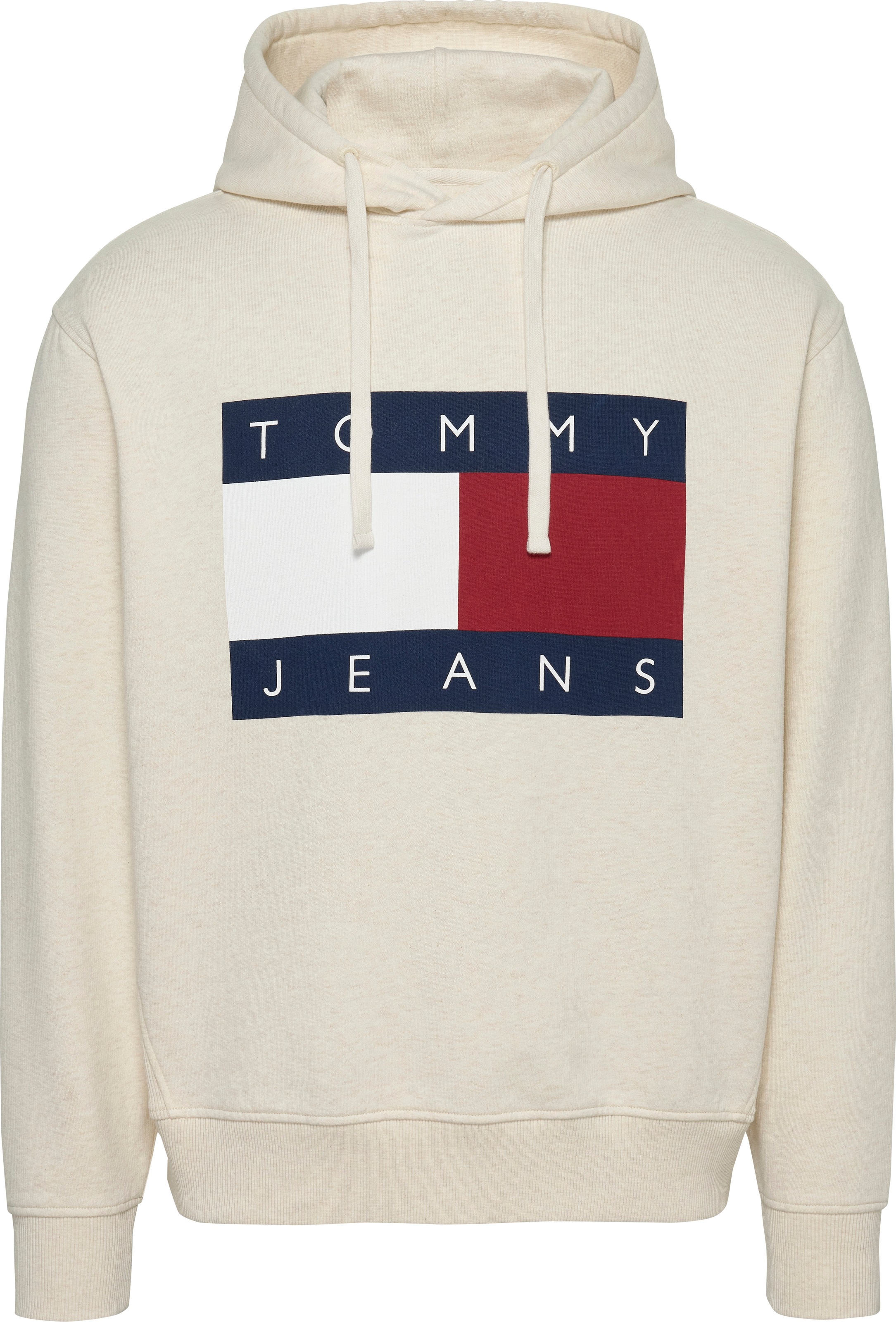 Tommy Jeans Hoodie »TJM MELANGE FLAG HOODIE«, mit grossem Logo