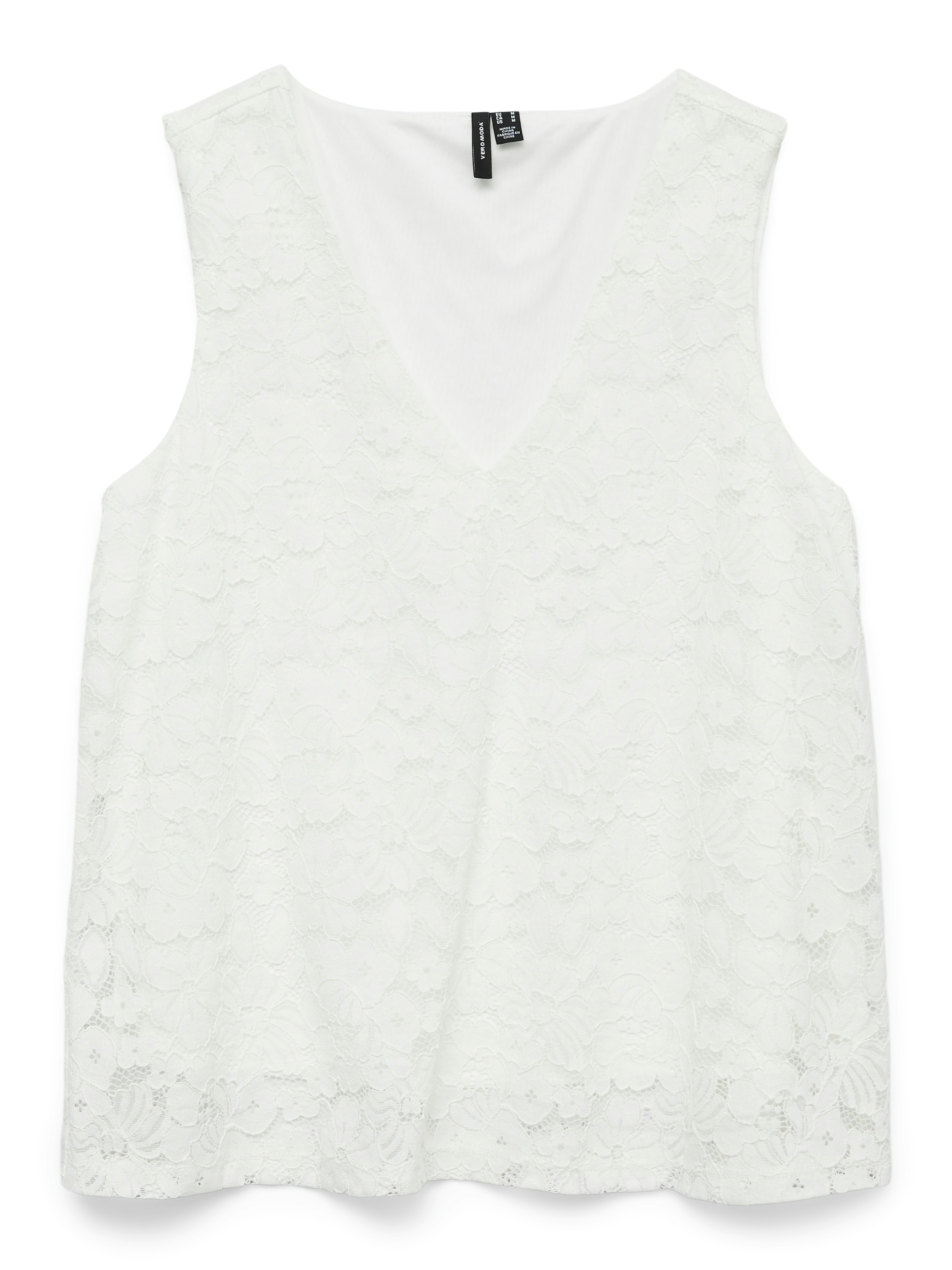 Vero Moda Spitzentop »VMHONEY LACE SL V-NECK TOP WVN GA«
