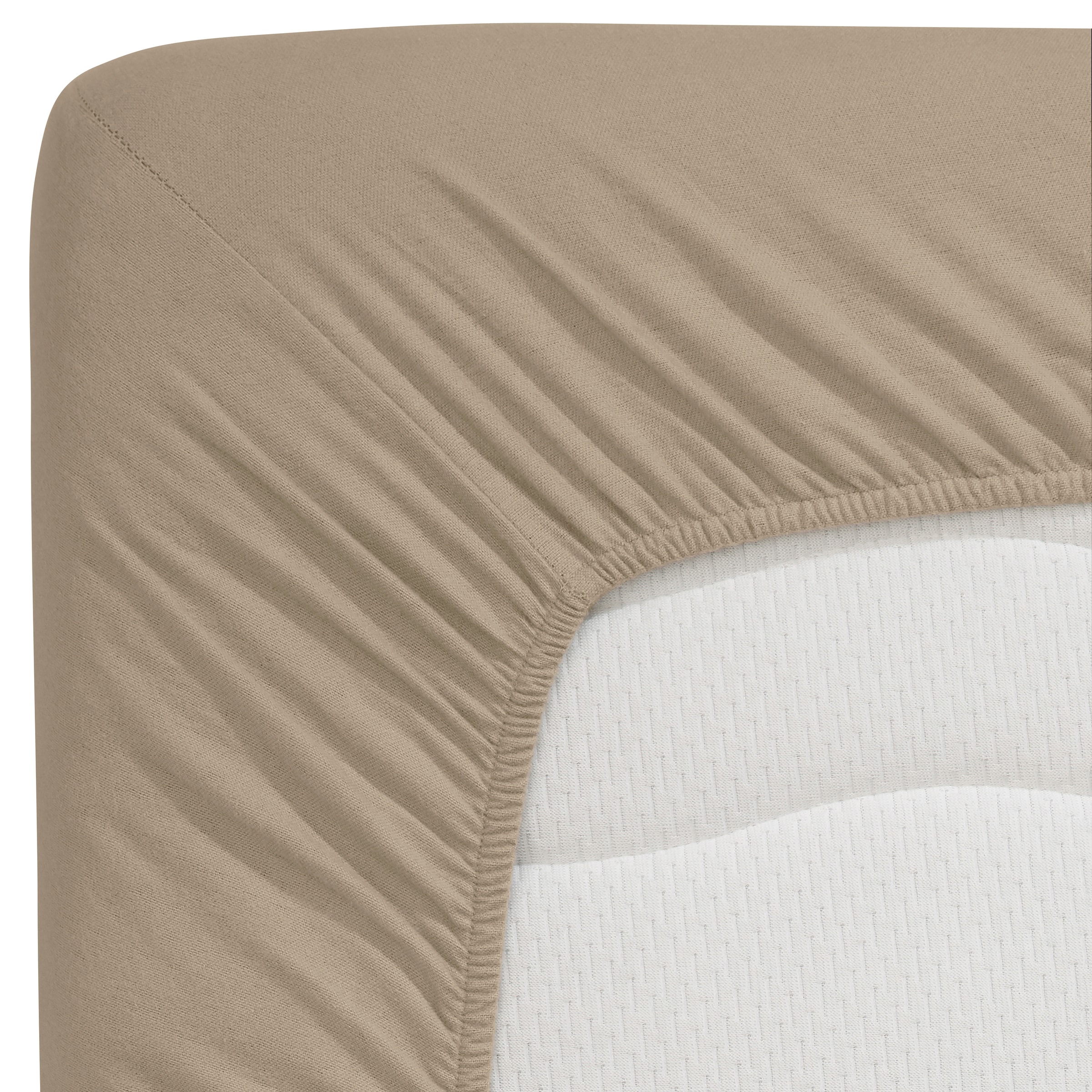 Home affaire Spannbettlaken »Cremona, in den Qualitäten: Baumwolle mit Elastan oder Biber«, Premium Qualität, Grösse ab 90x200 cm