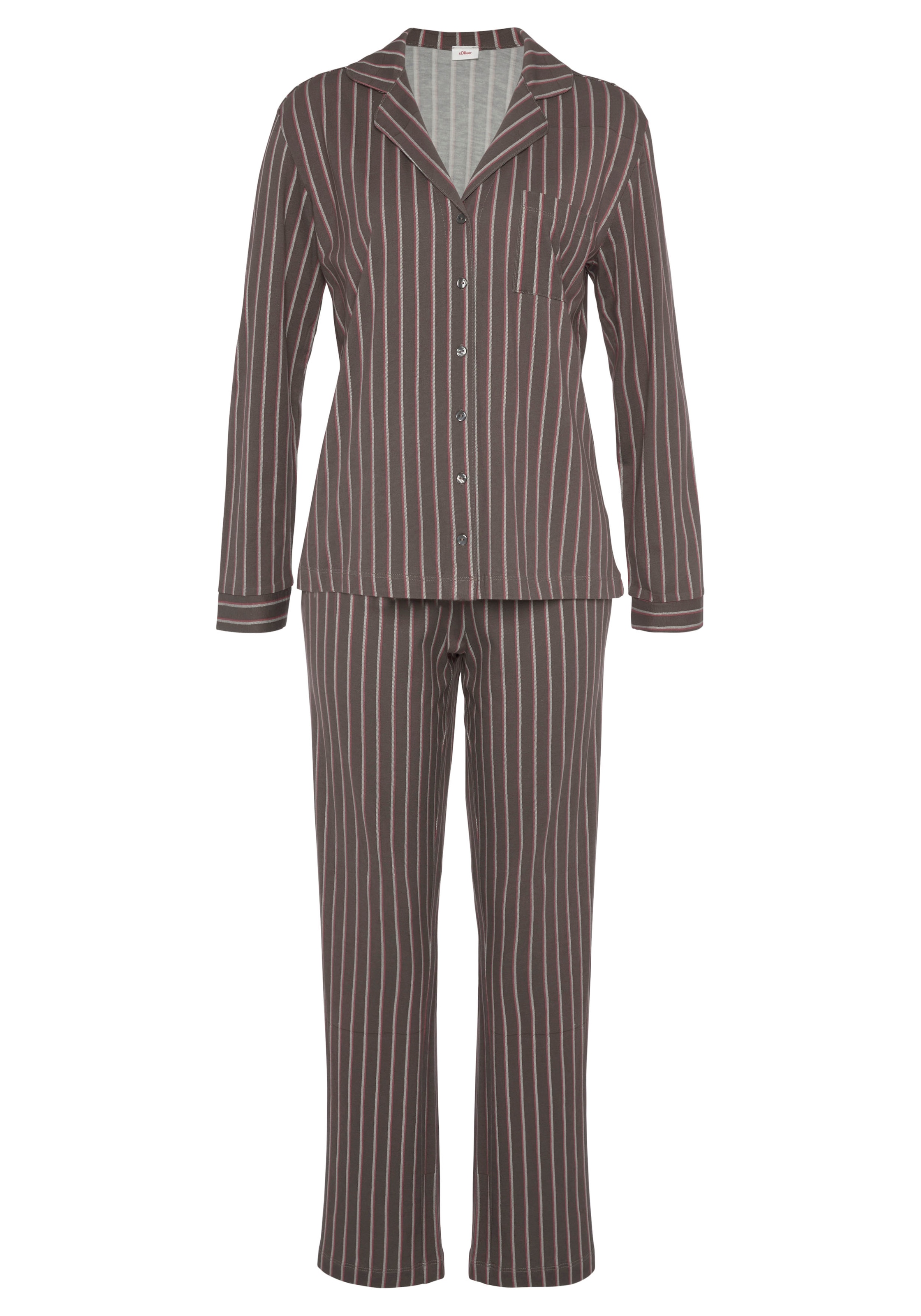 s.Oliver Pyjama, (2 tlg.), mit Muster Jelmoli-Versand schönem bestellen Schweiz bei online