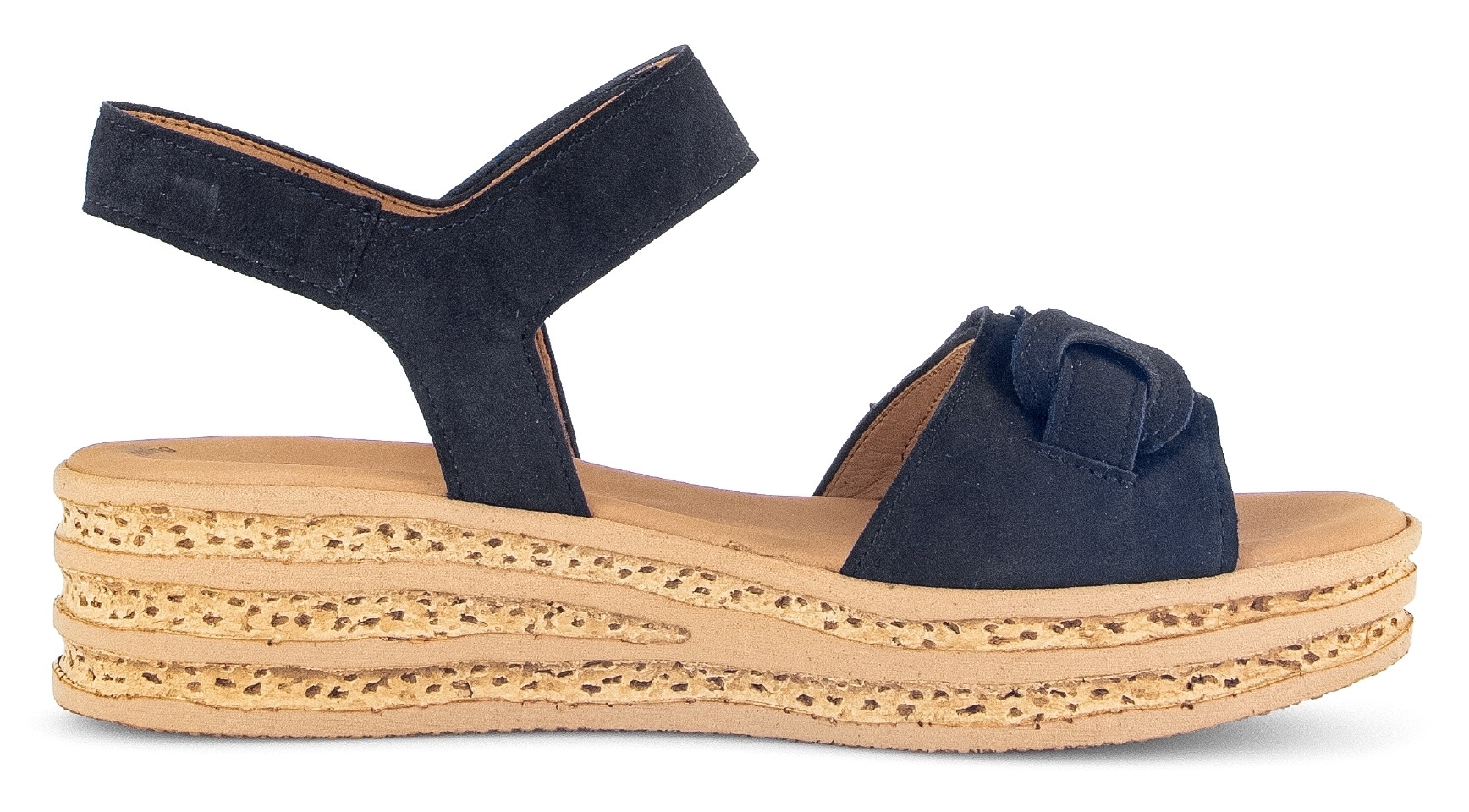 Gabor Keilsandalette, Sommerschuh, Riemchensandale mit praktischen Klettverschlüssen