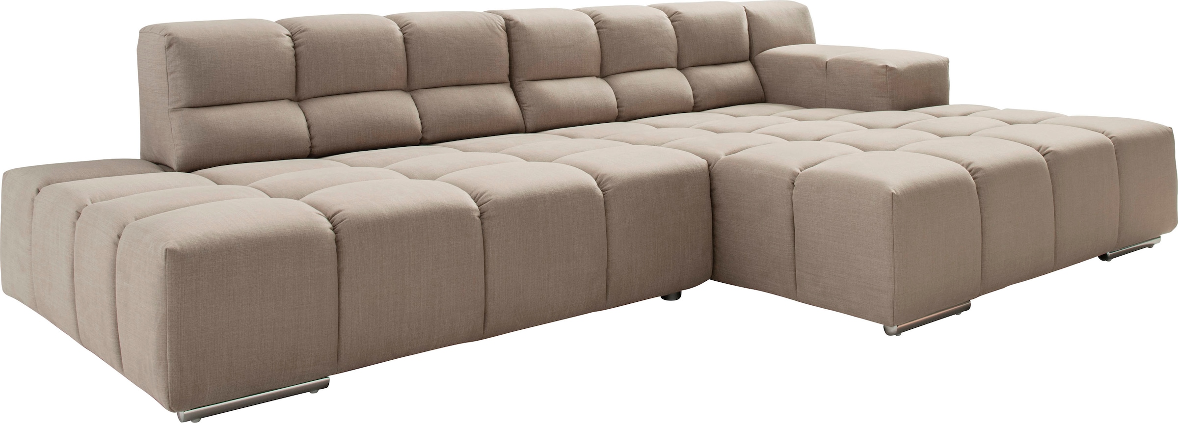 designwerk Ecksofa »Temple L-Form, tolles Designsofa«, mit Sitztiefenverstellung