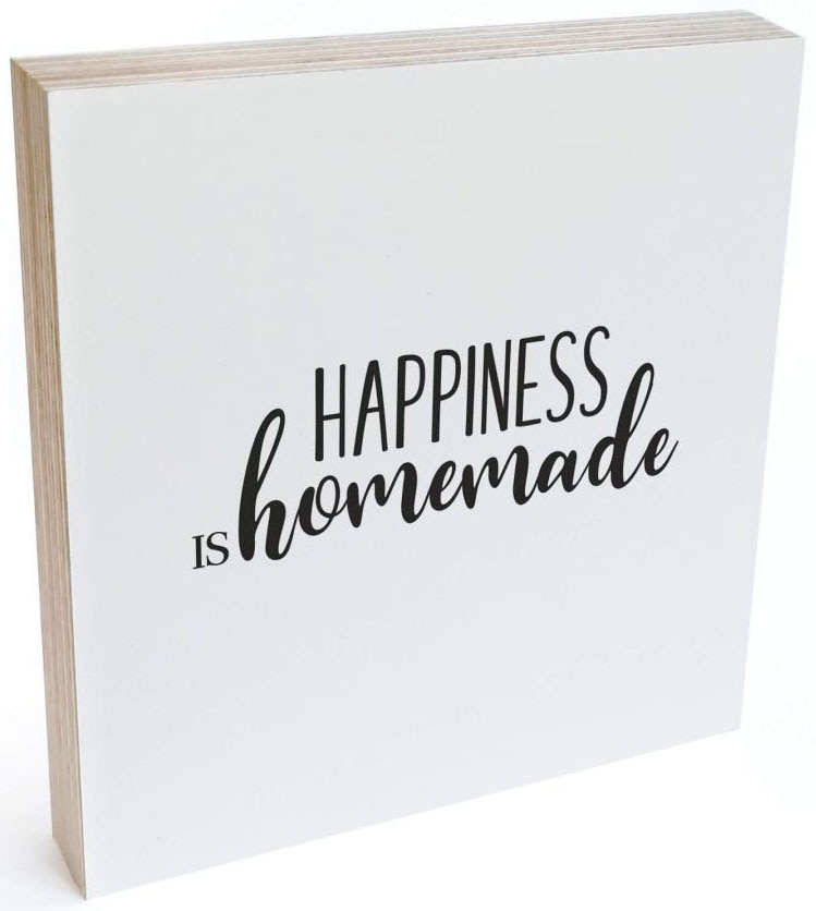 Wall-Art Holzbild »Tischdeko Happiness Homemade«, online | (1 St.) Jelmoli-Versand shoppen