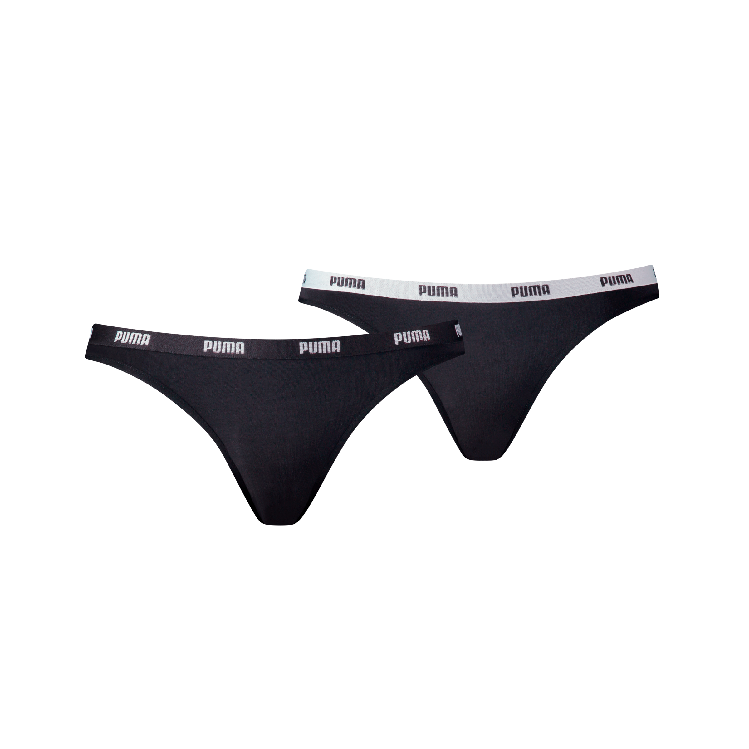 PUMA Bikinislip »PUMA WOMEN BIKINI 2P« 2er Pack, Low-Rise Design, flache Nähte, elastischer Logobund