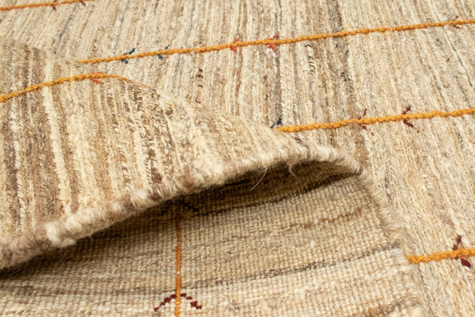 morgenland Wollteppich kaufen rechteckig, Teppich Jelmoli-Versand handgeknüpft | »Gabbeh beige«, online handgeknüpft