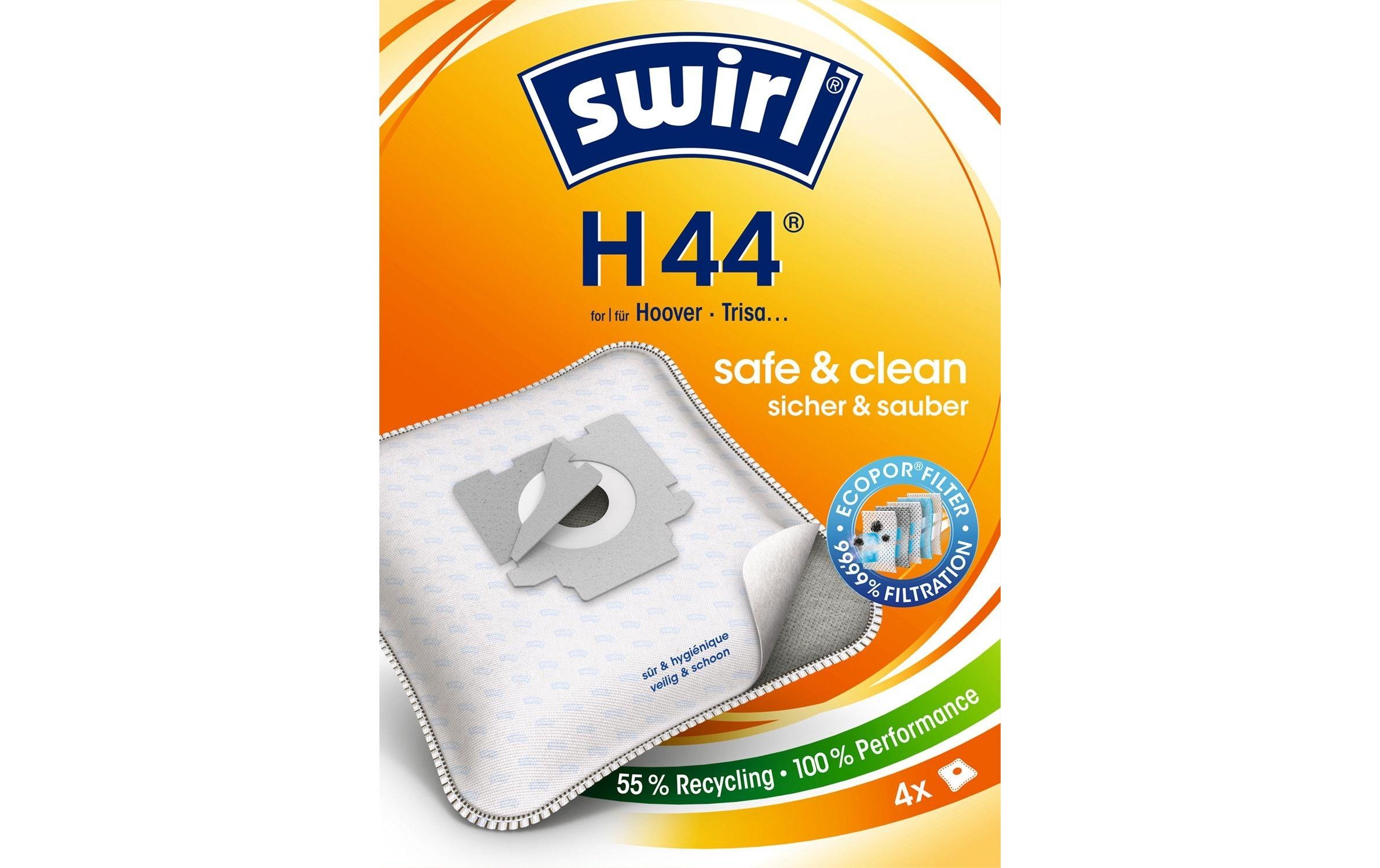 Swirl Staubsaugerbeutel »MicroPor H44 4 Stück«, (4 St.)