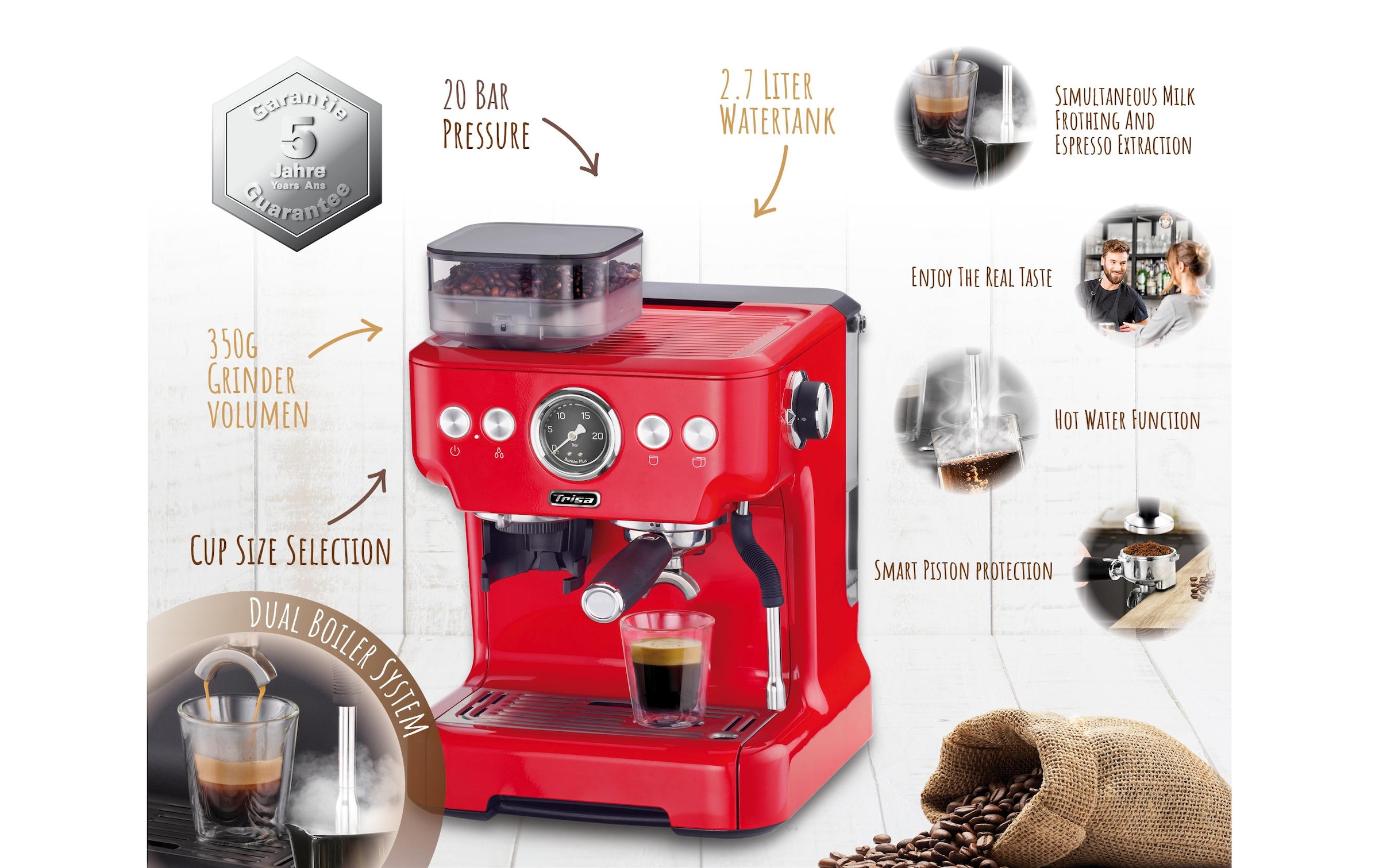 Trisa Siebträgermaschine »Barista Plus«