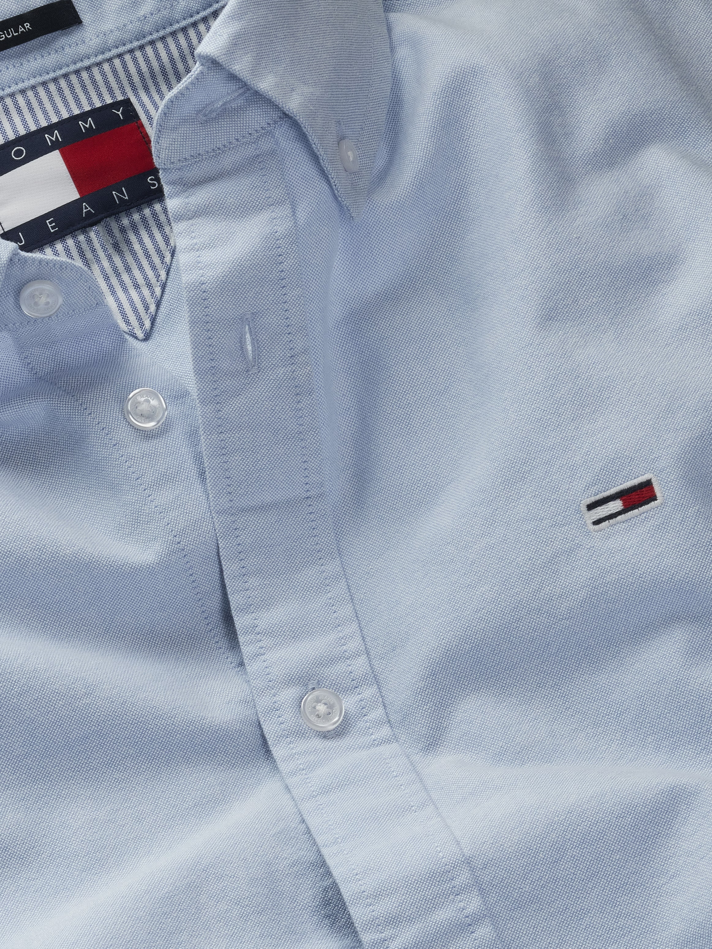 Tommy Jeans Langarmhemd »TJM REG OXFORD SHIRT EXT«, mit Logostickerei