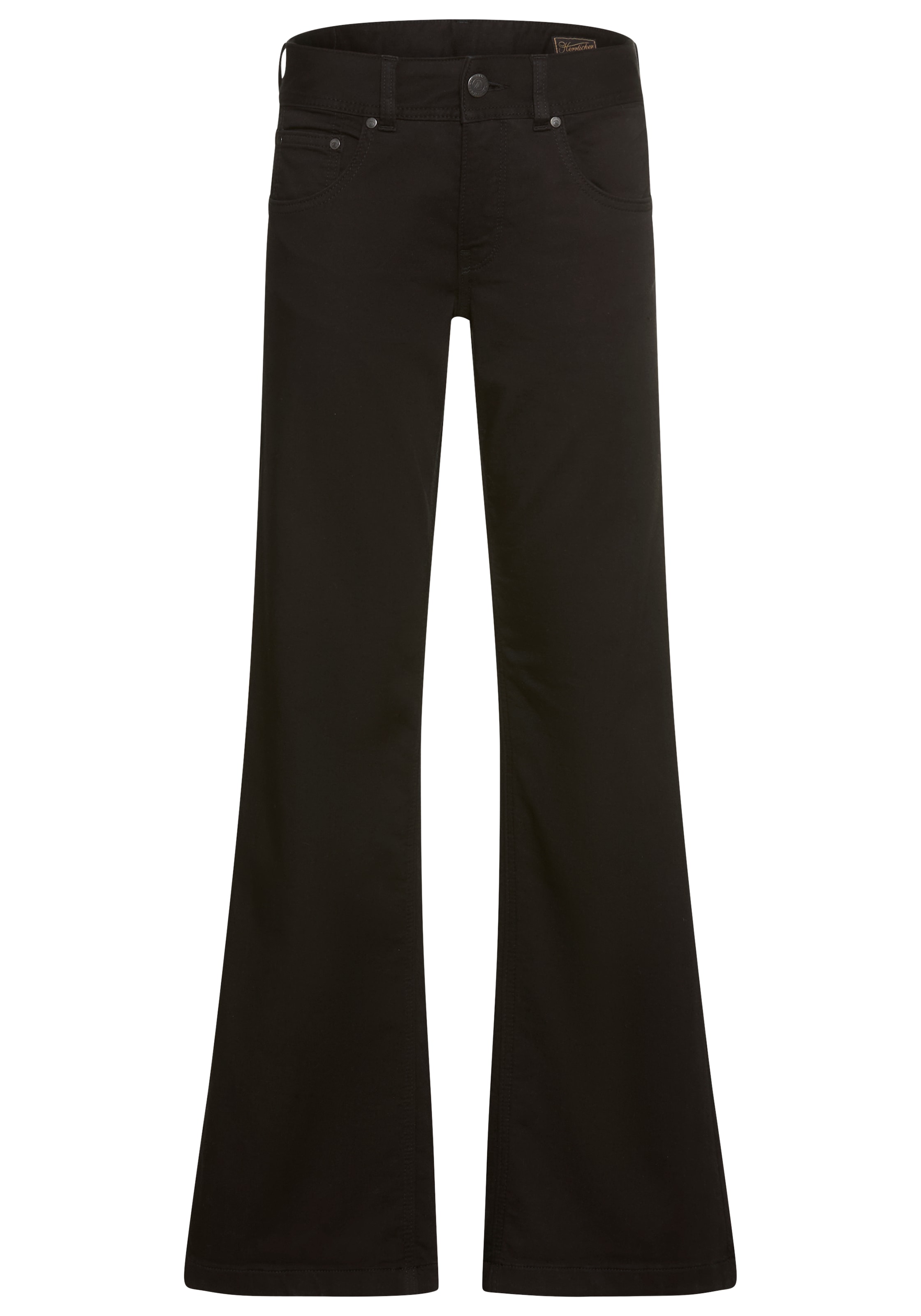 Herrlicher 5-Pocket-Jeans »Edna Denim Black Jogg«, im Flared Fit, Mid Waist